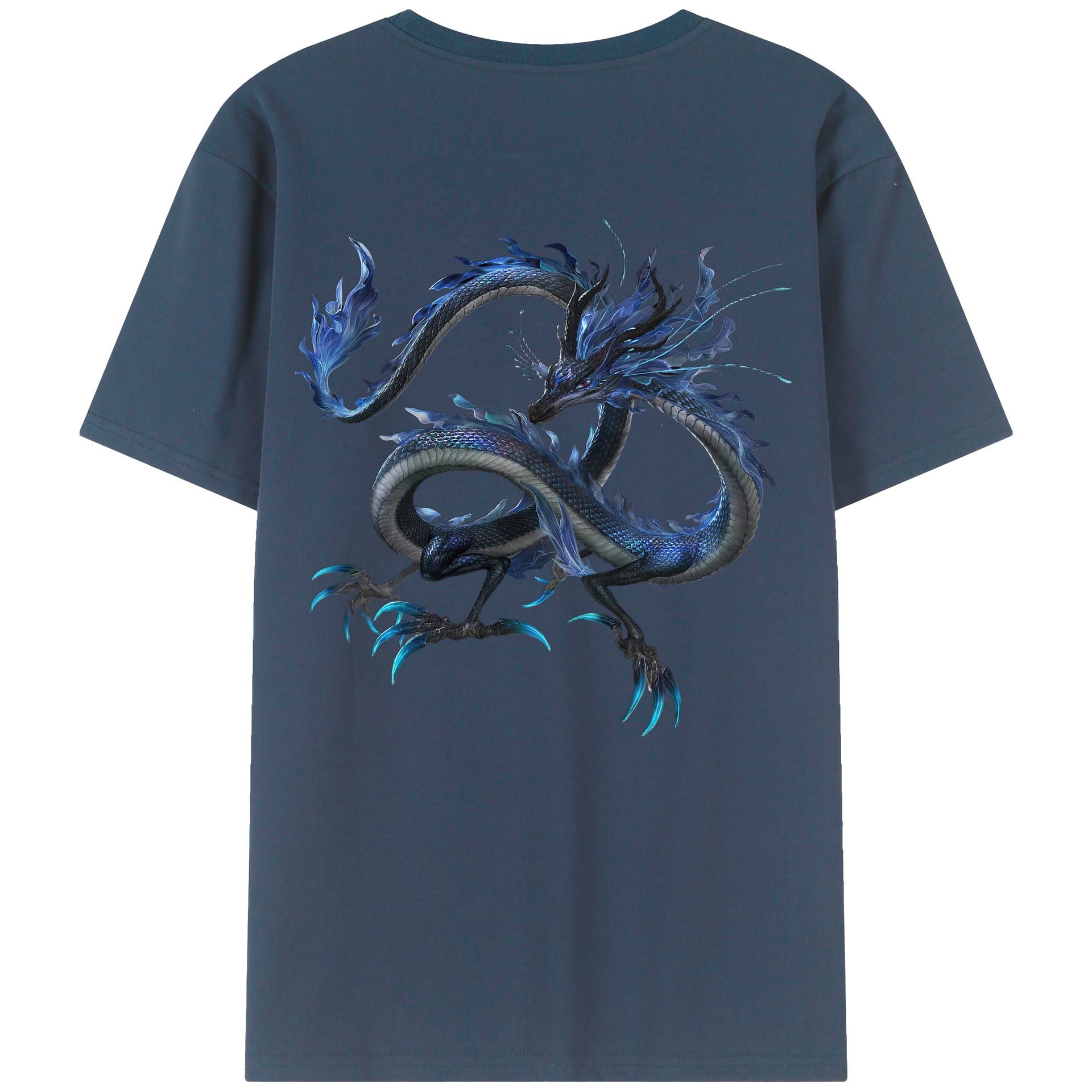 （画像用） Ne Zha 2 ナタ 魔童の大暴れ 綿100％半袖Tシャツ（背面プリント）
