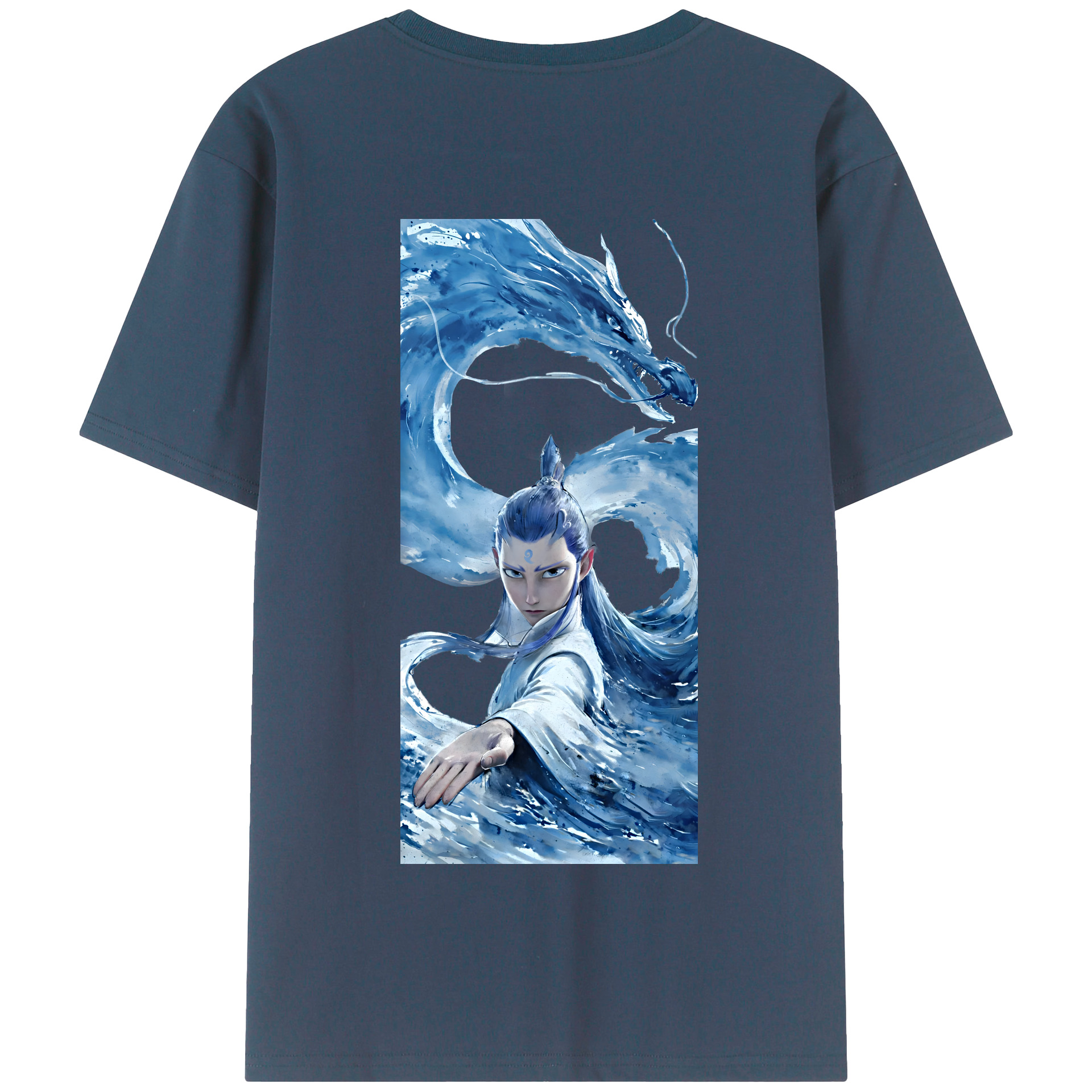 Ne Zha 2 ナタ 魔童の大暴れ 綿100％半袖Tシャツ（背面プリント）