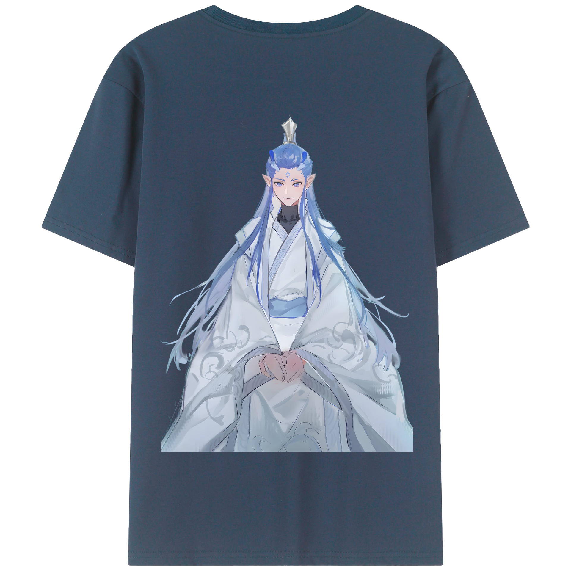 （画像用） Ne Zha 2 ナタ 魔童の大暴れ 綿100％半袖Tシャツ（背面プリント）
