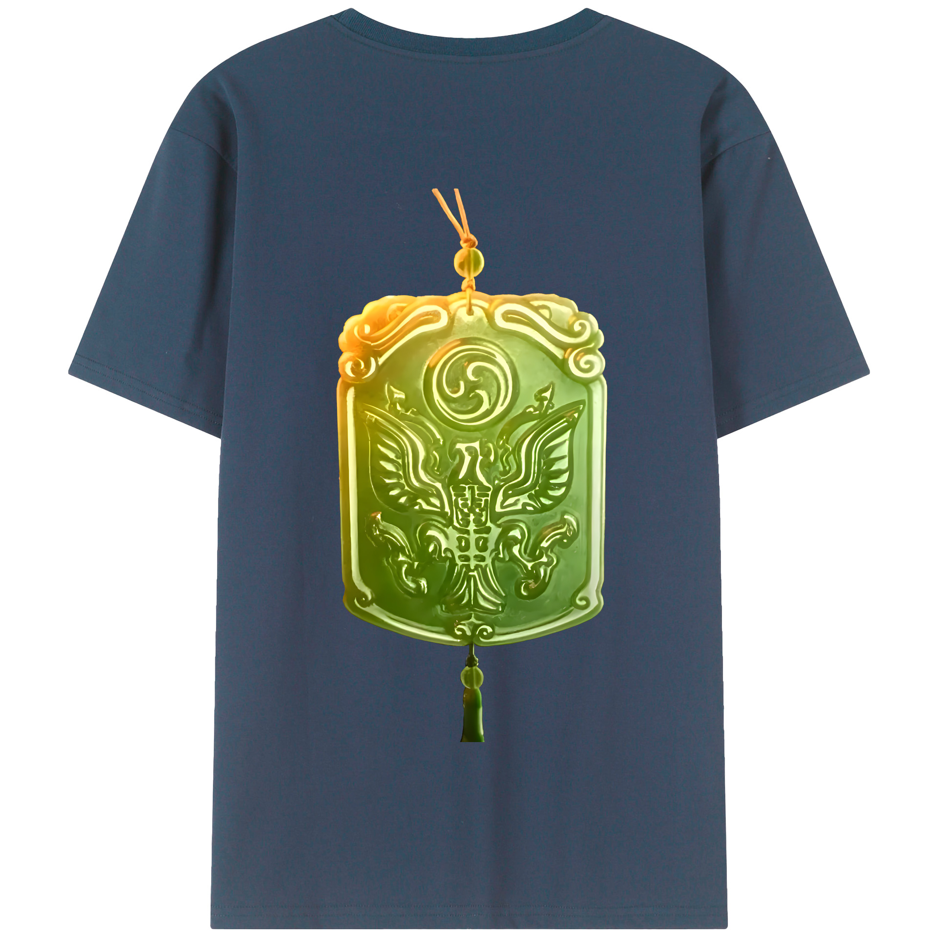 （画像用） Ne Zha 2 ナタ 魔童の大暴れ 綿100％半袖Tシャツ（背面プリント）