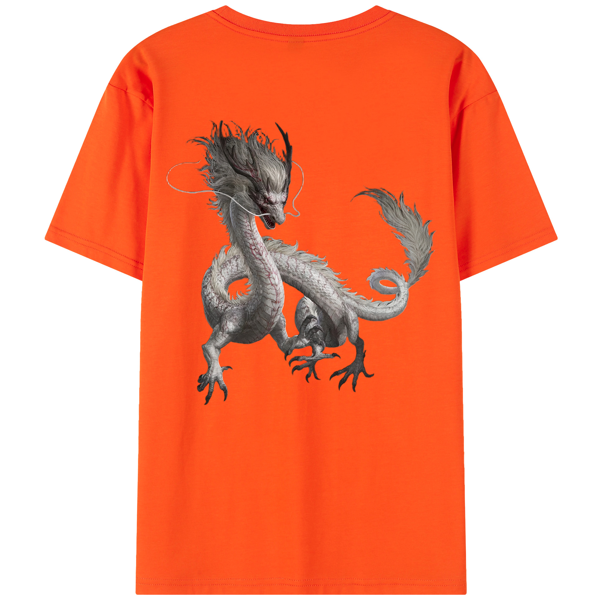 （画像用） Ne Zha 2 ナタ 魔童の大暴れ 綿100％半袖Tシャツ（背面プリント）