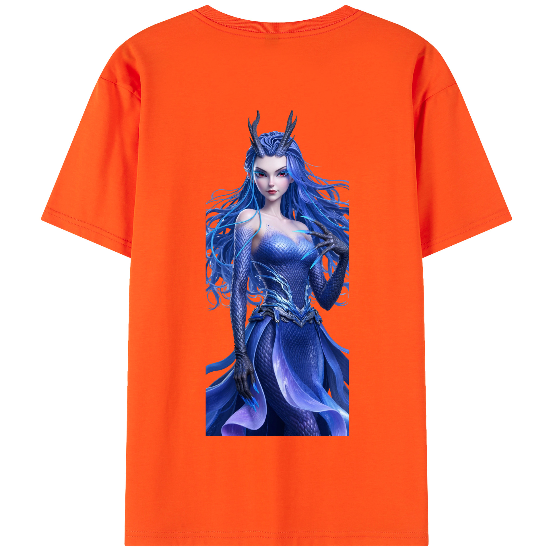 （画像用） Ne Zha 2 ナタ 魔童の大暴れ 綿100％半袖Tシャツ（背面プリント）