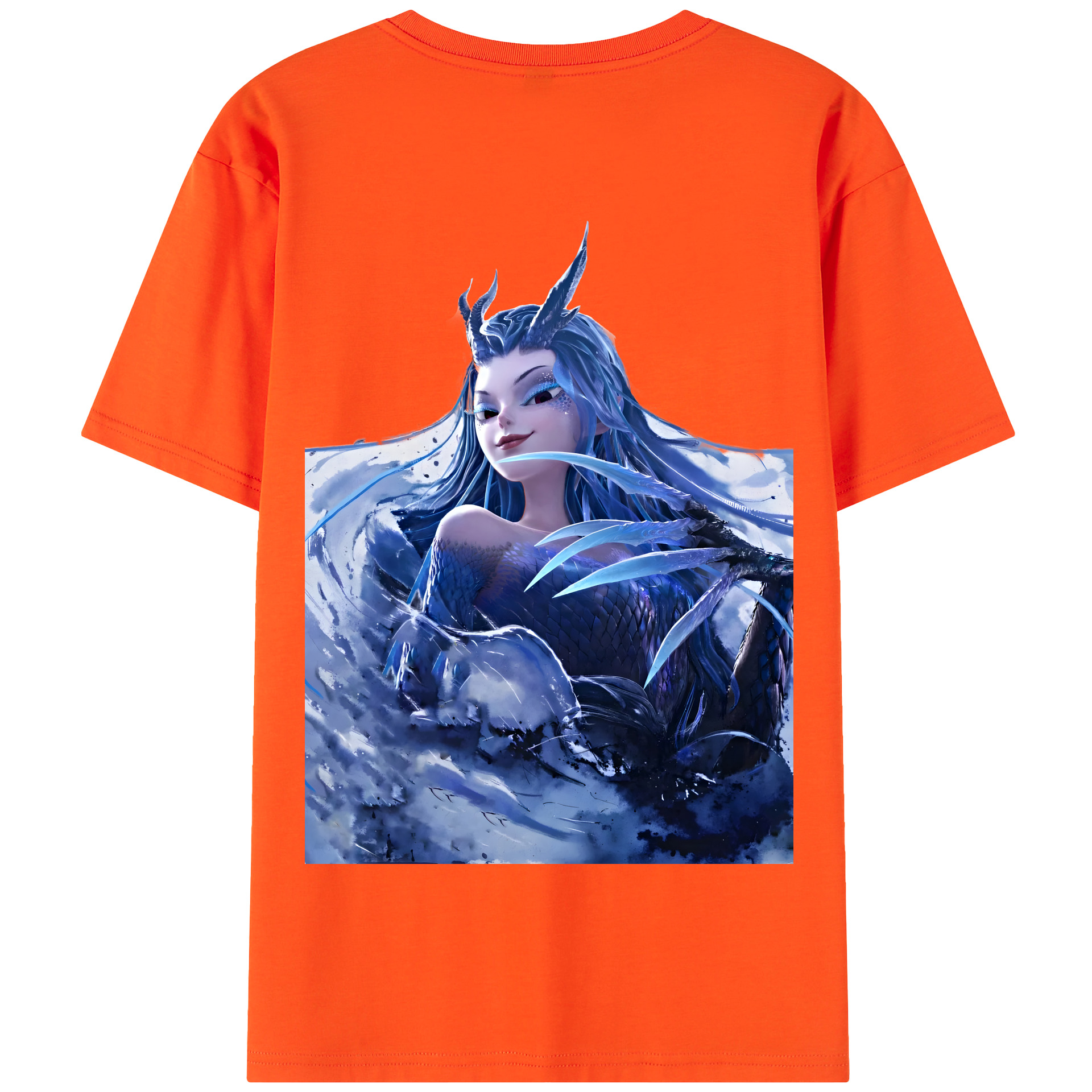 （画像用） Ne Zha 2 ナタ 魔童の大暴れ 綿100％半袖Tシャツ（背面プリント）