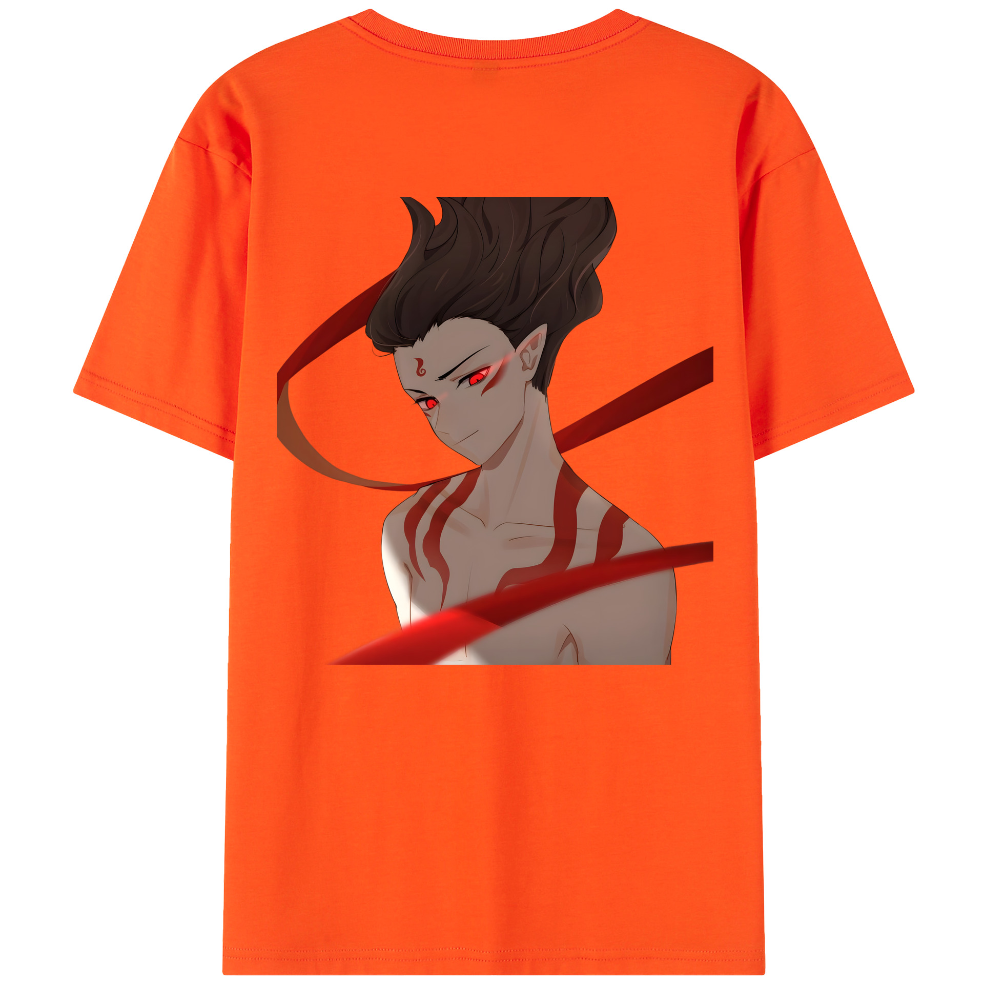 （画像用） Ne Zha 2 ナタ 魔童の大暴れ 綿100％半袖Tシャツ（背面プリント）