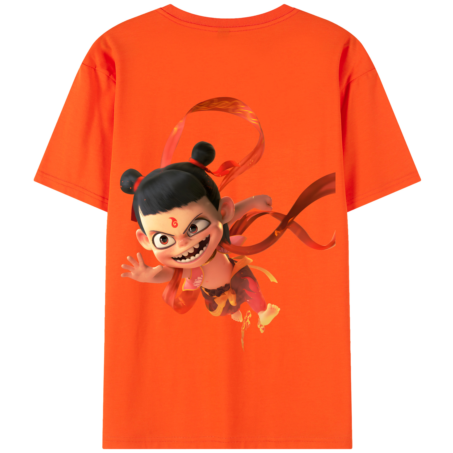 Ne Zha 2 ナタ 魔童の大暴れ 綿100％半袖Tシャツ（背面プリント）
