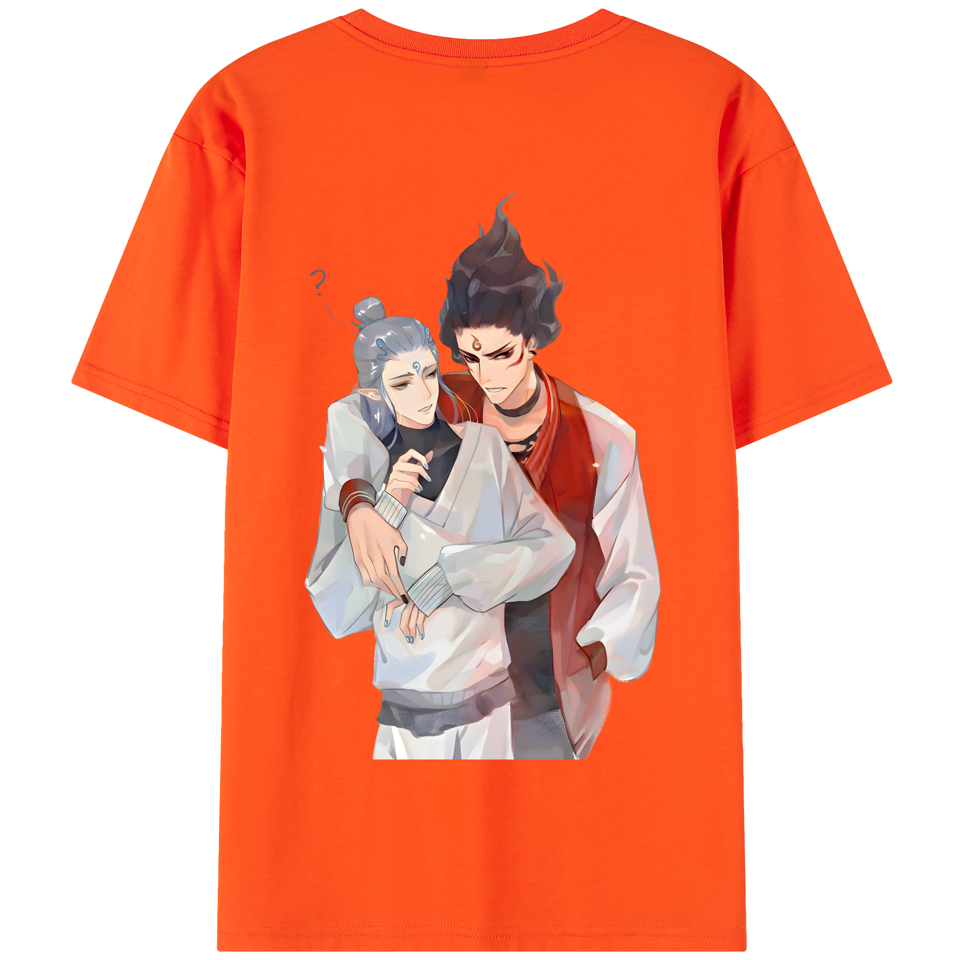 （画像用） Ne Zha 2 ナタ 魔童の大暴れ 綿100％半袖Tシャツ（背面プリント）