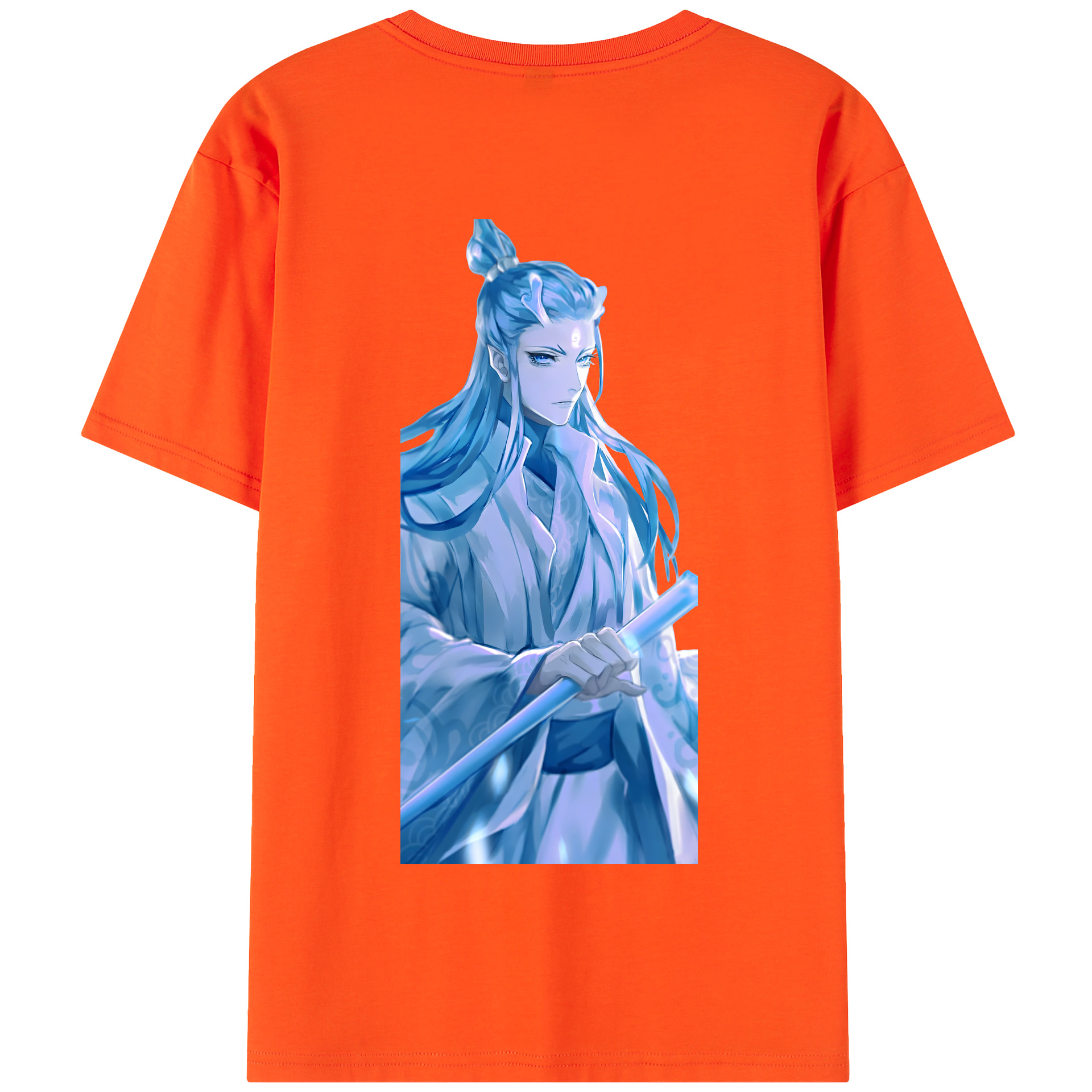 （画像用） Ne Zha 2 ナタ 魔童の大暴れ 綿100％半袖Tシャツ（背面プリント）