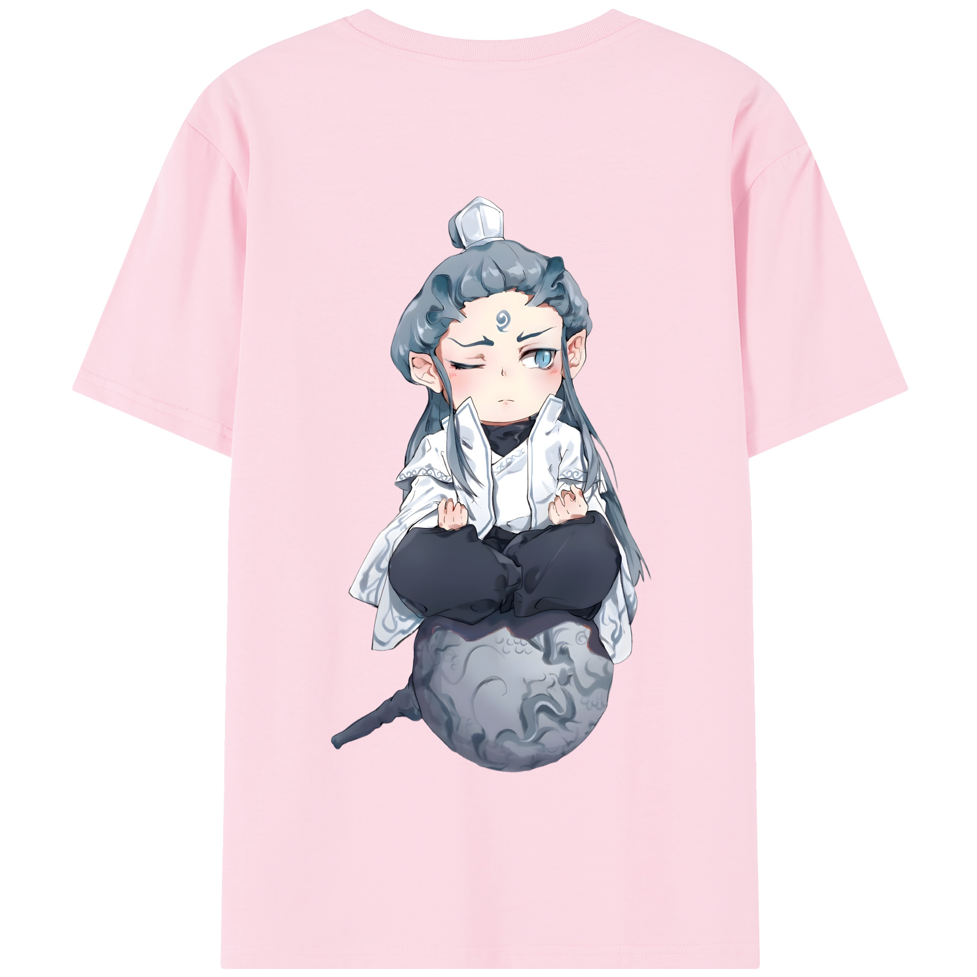 （画像用） Ne Zha 2 ナタ 魔童の大暴れ 綿100％半袖Tシャツ（背面プリント）