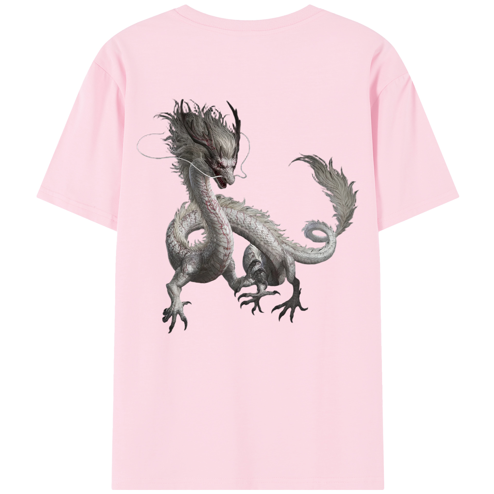 （画像用） Ne Zha 2 ナタ 魔童の大暴れ 綿100％半袖Tシャツ（背面プリント）