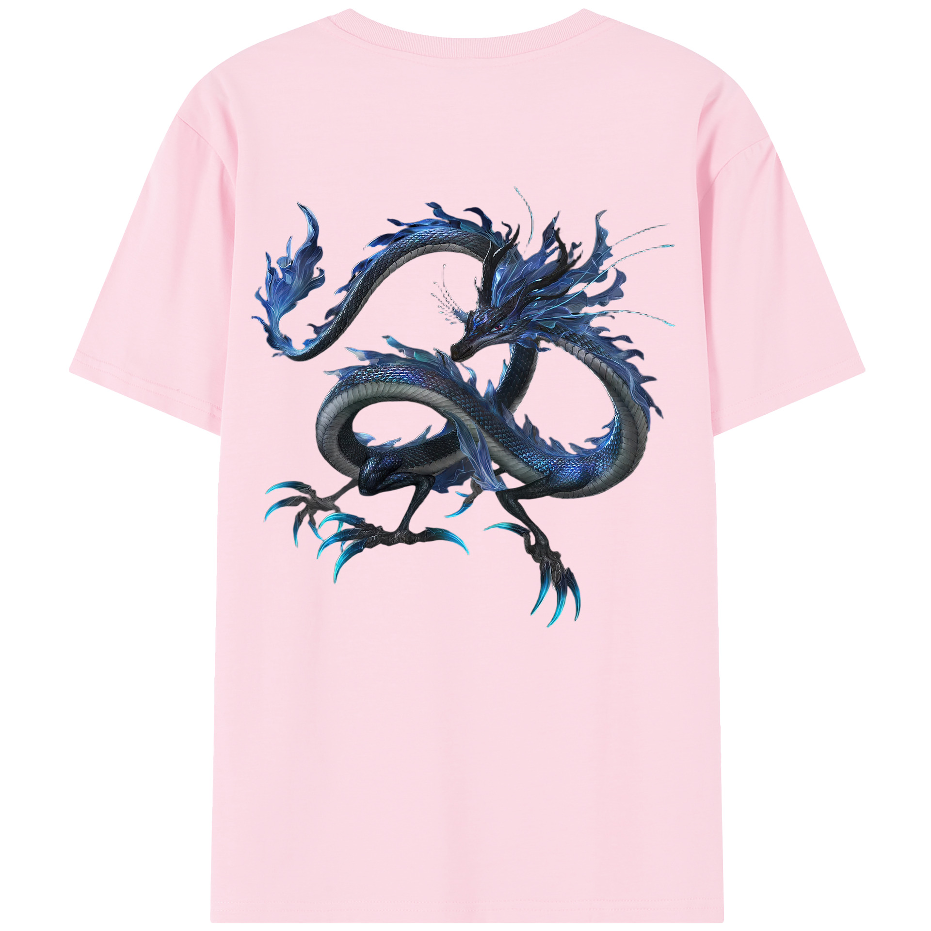 （画像用） Ne Zha 2 ナタ 魔童の大暴れ 綿100％半袖Tシャツ（背面プリント）