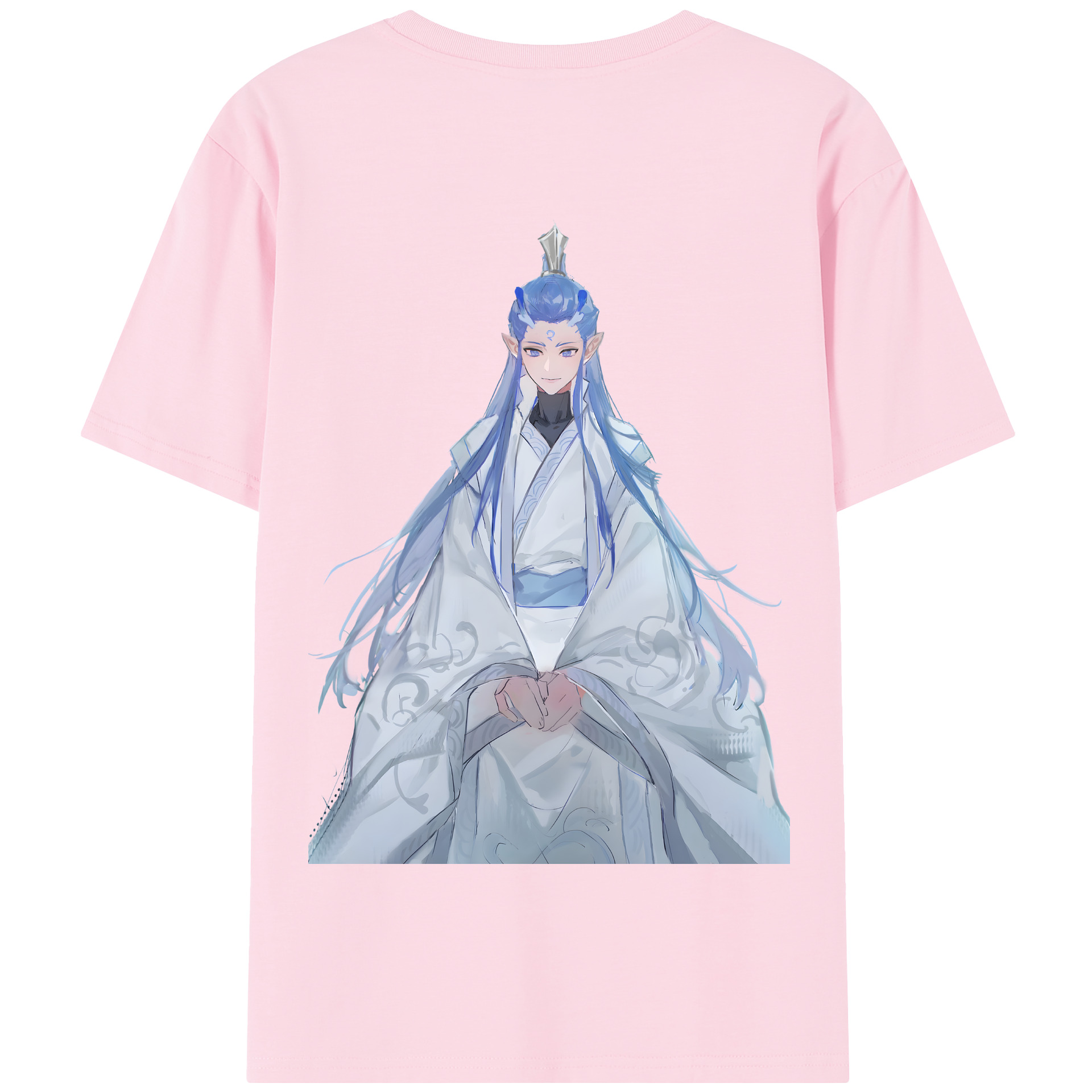 （画像用） Ne Zha 2 ナタ 魔童の大暴れ 綿100％半袖Tシャツ（背面プリント）