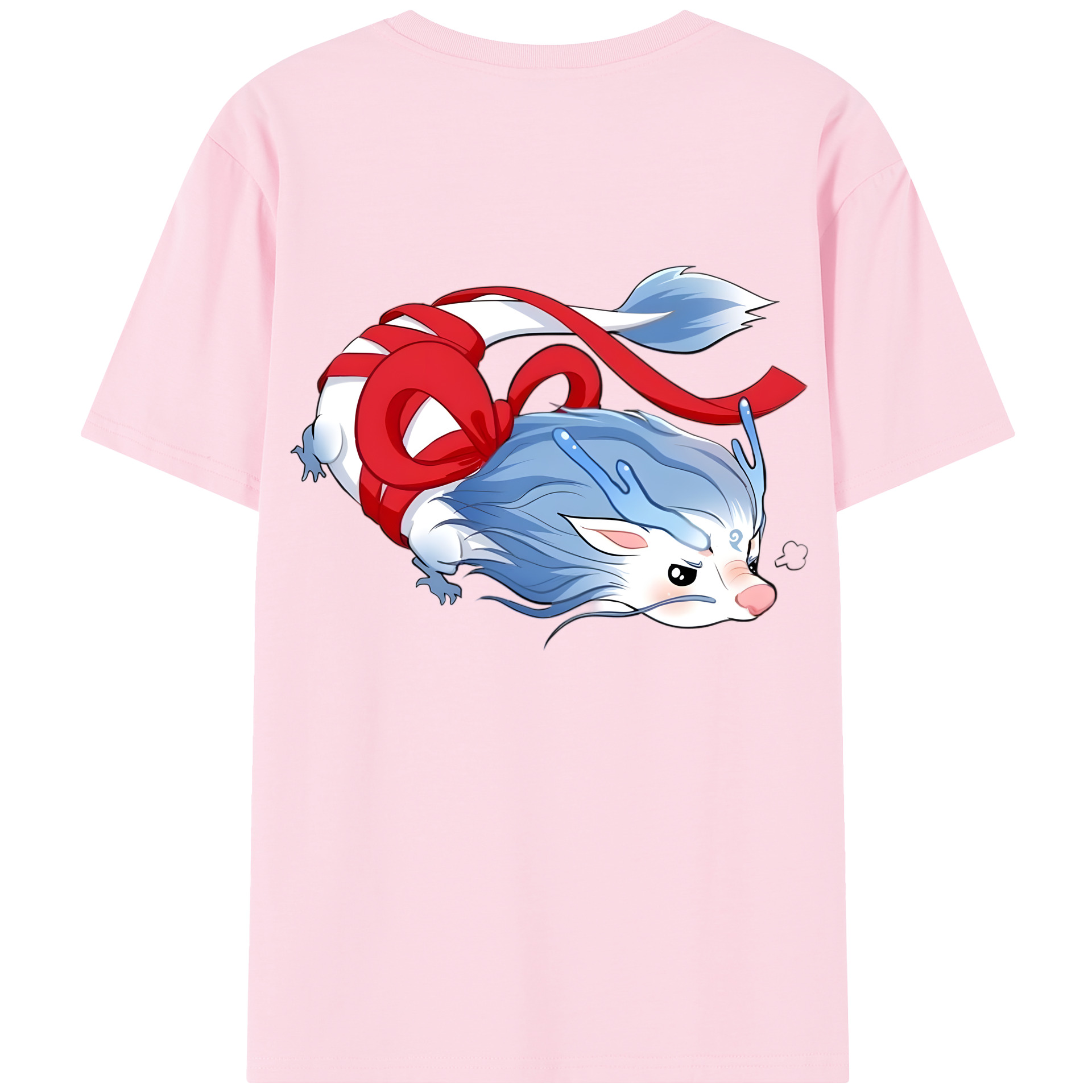 （画像用） Ne Zha 2 ナタ 魔童の大暴れ 綿100％半袖Tシャツ（背面プリント）