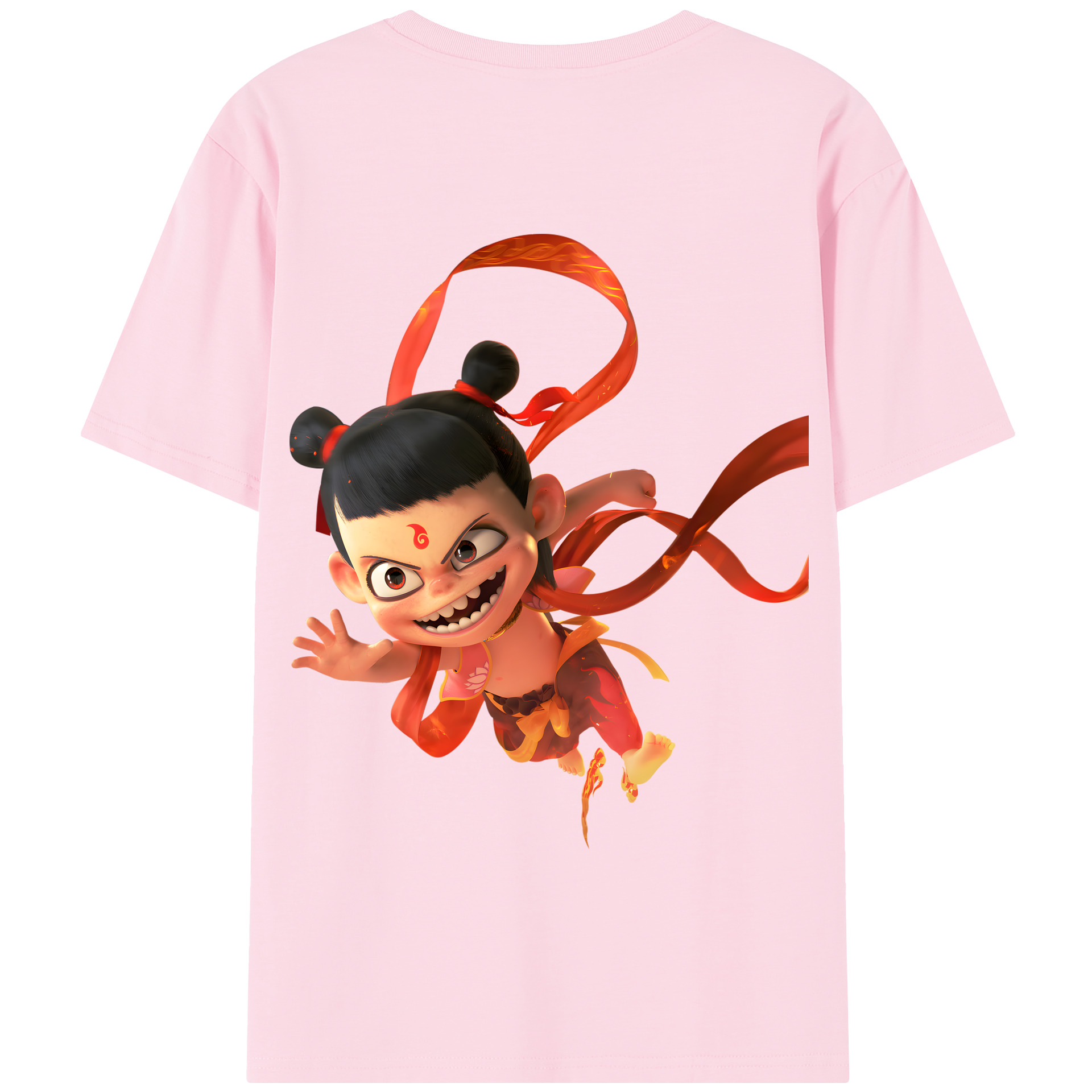 Ne Zha 2 ナタ 魔童の大暴れ 綿100％半袖Tシャツ（背面プリント）