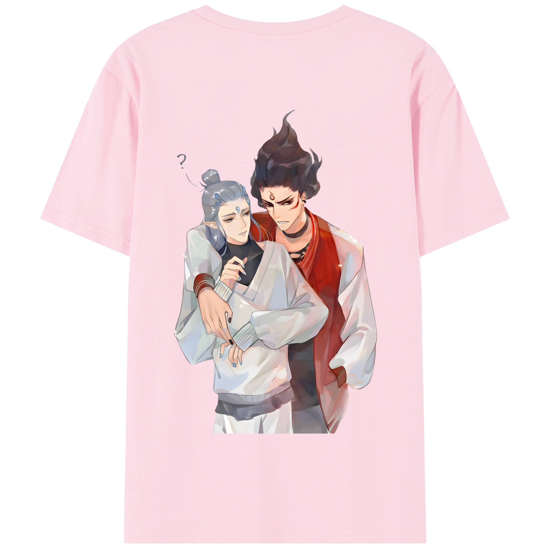 （画像用） Ne Zha 2 ナタ 魔童の大暴れ 綿100％半袖Tシャツ（背面プリント）
