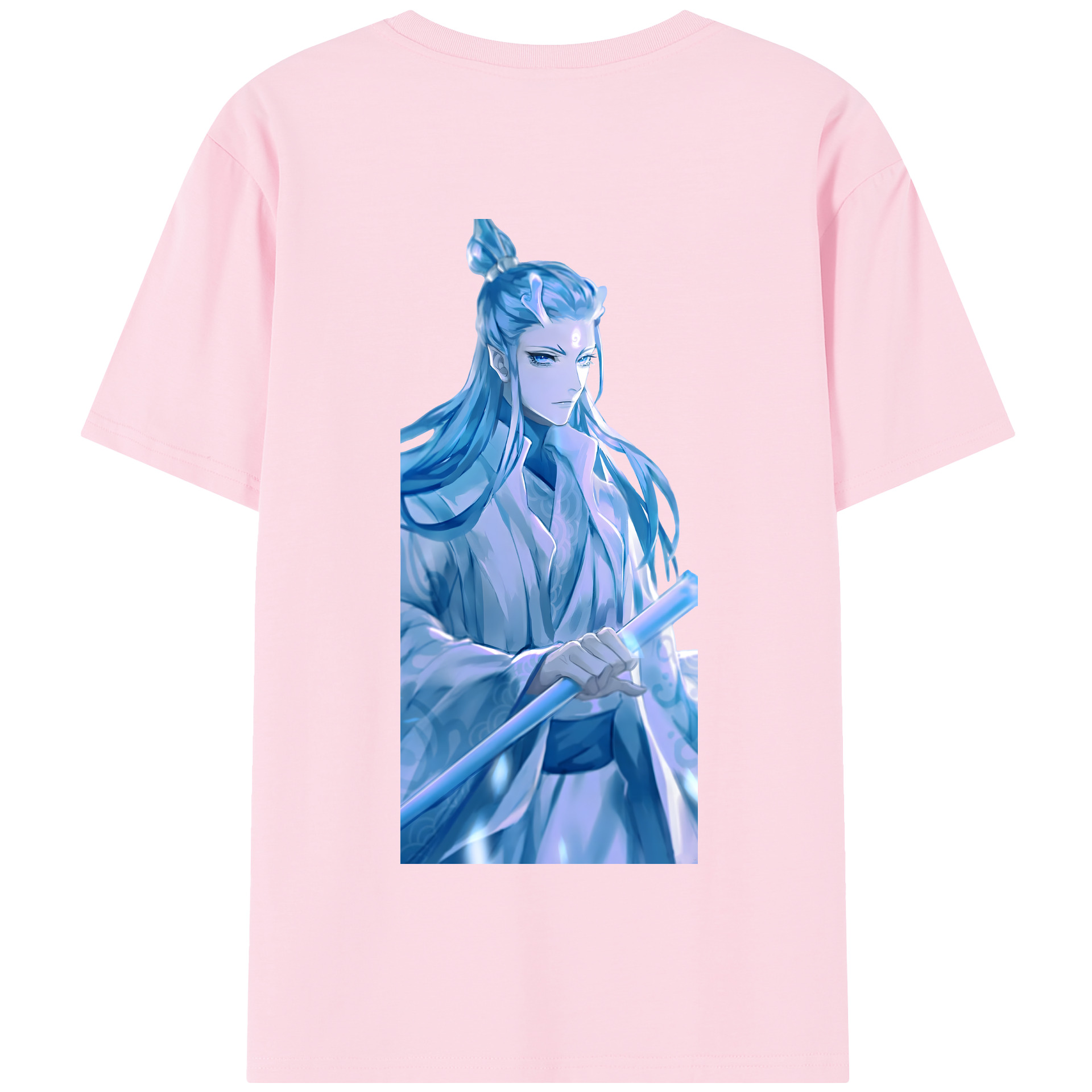 （画像用） Ne Zha 2 ナタ 魔童の大暴れ 綿100％半袖Tシャツ（背面プリント）