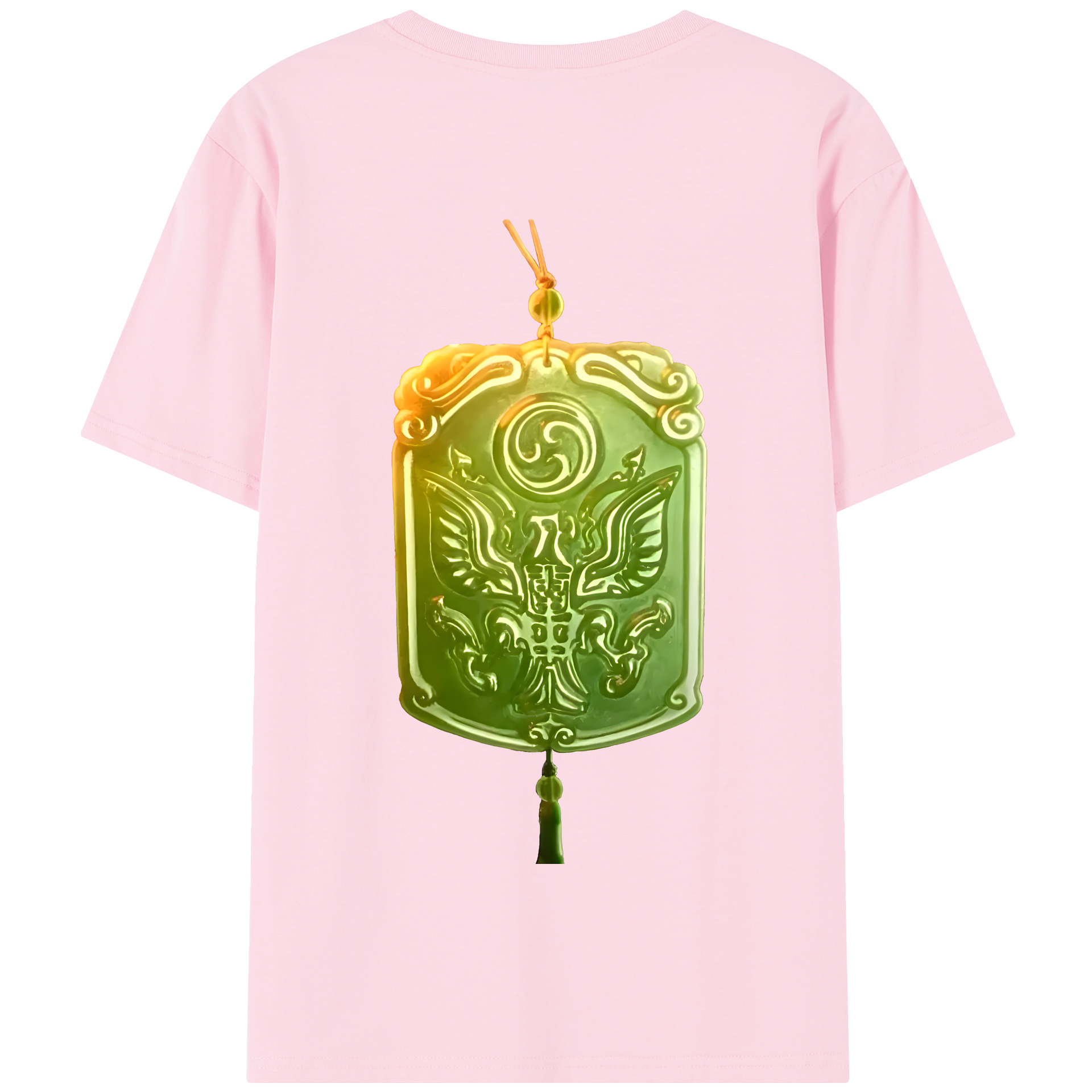 （画像用） Ne Zha 2 ナタ 魔童の大暴れ 綿100％半袖Tシャツ（背面プリント）