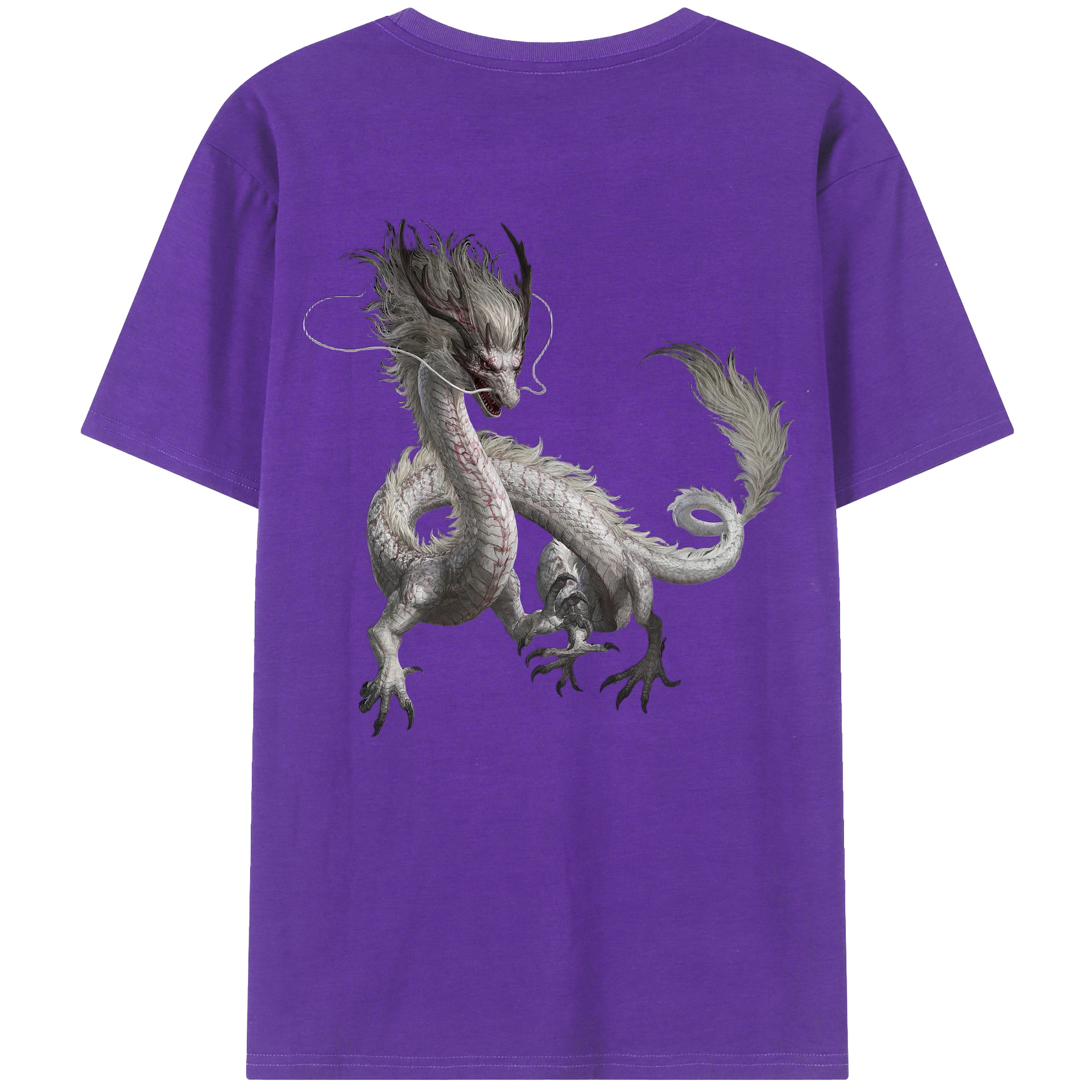 （画像用） Ne Zha 2 ナタ 魔童の大暴れ 綿100％半袖Tシャツ（背面プリント）