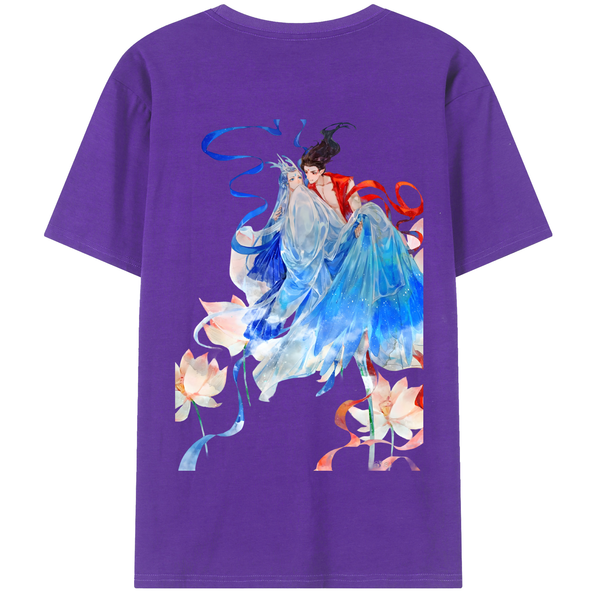 （画像用） Ne Zha 2 ナタ 魔童の大暴れ 綿100％半袖Tシャツ（背面プリント）