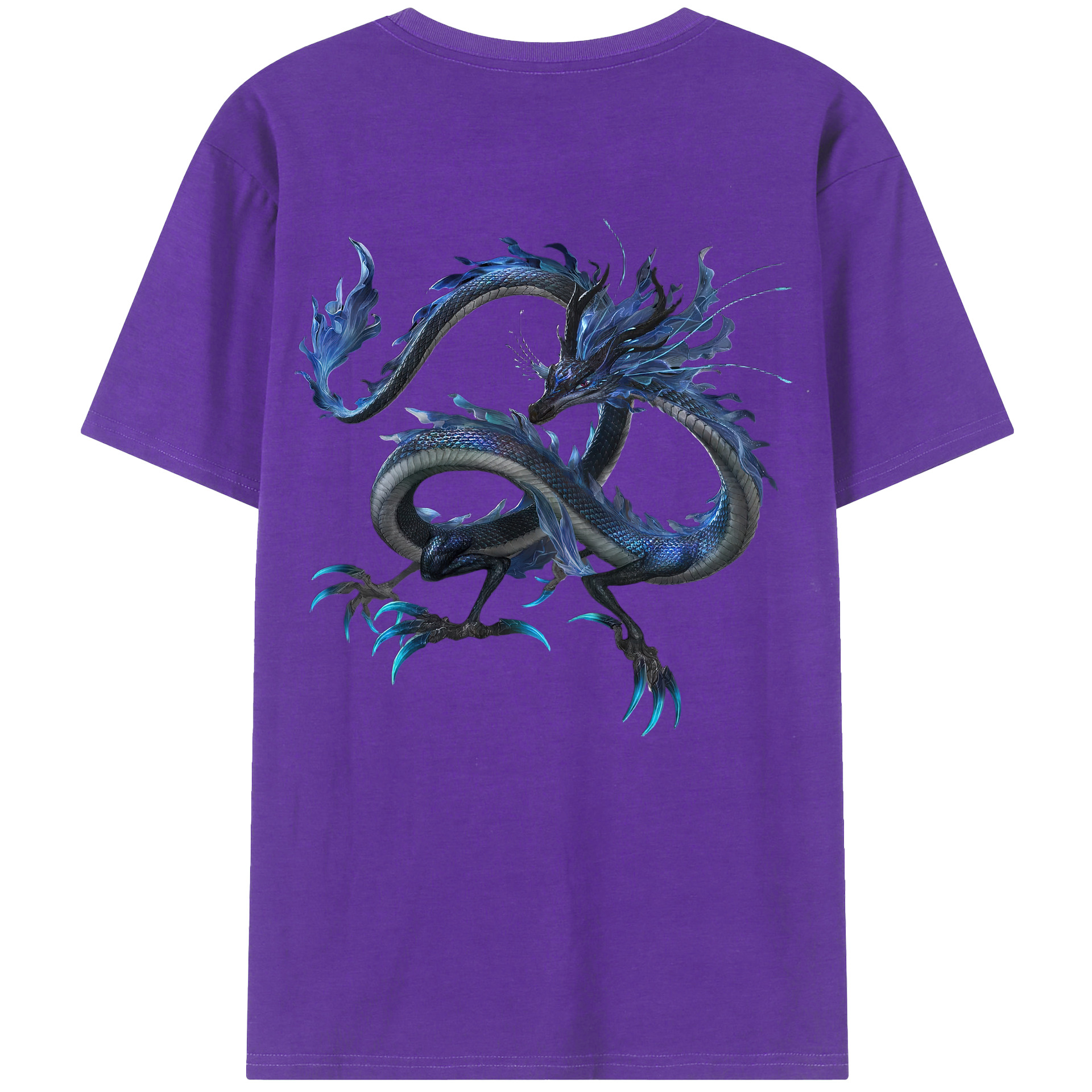 （画像用） Ne Zha 2 ナタ 魔童の大暴れ 綿100％半袖Tシャツ（背面プリント）