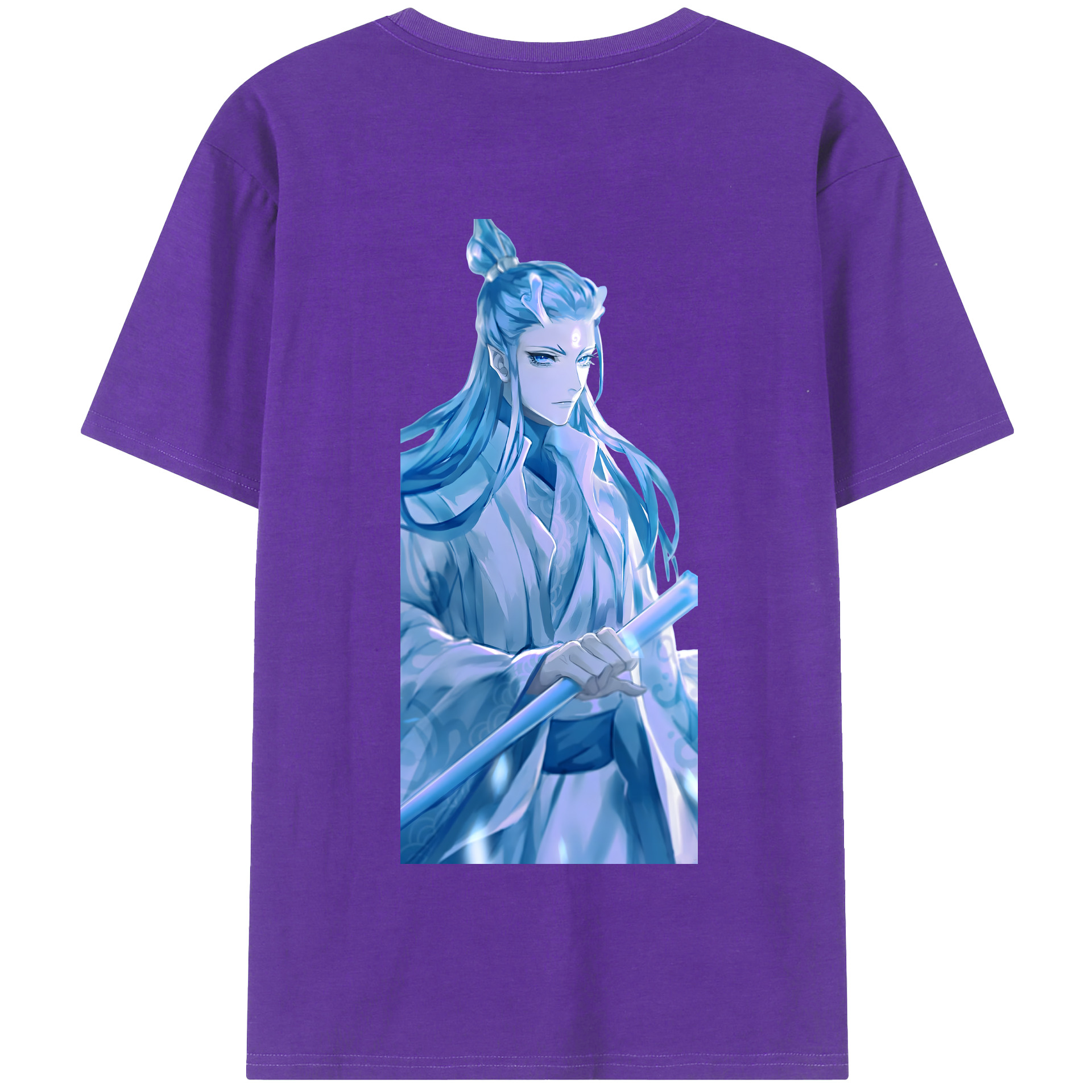（画像用） Ne Zha 2 ナタ 魔童の大暴れ 綿100％半袖Tシャツ（背面プリント）