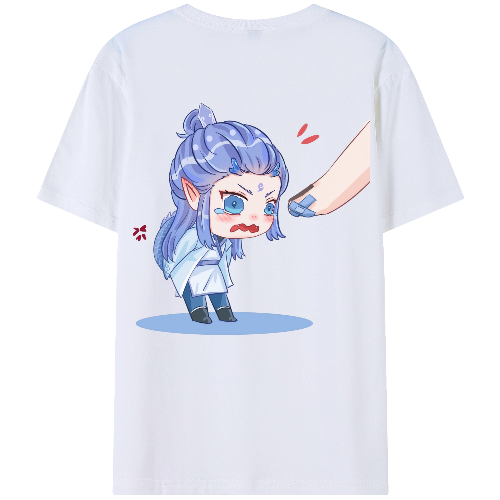 （画像用） Ne Zha 2 ナタ 魔童の大暴れ 綿100％半袖Tシャツ（背面プリント）