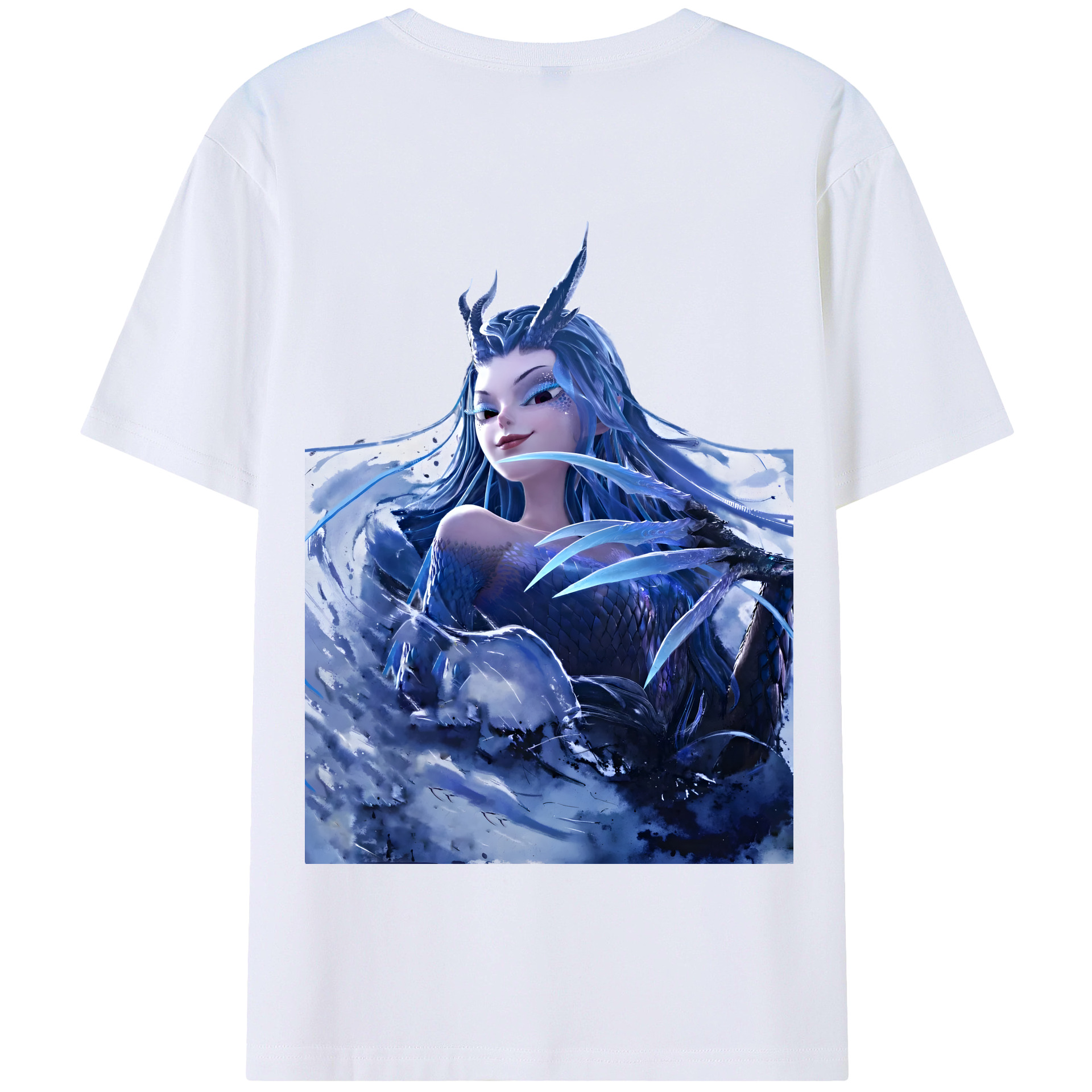 （画像用） Ne Zha 2 ナタ 魔童の大暴れ 綿100％半袖Tシャツ（背面プリント）