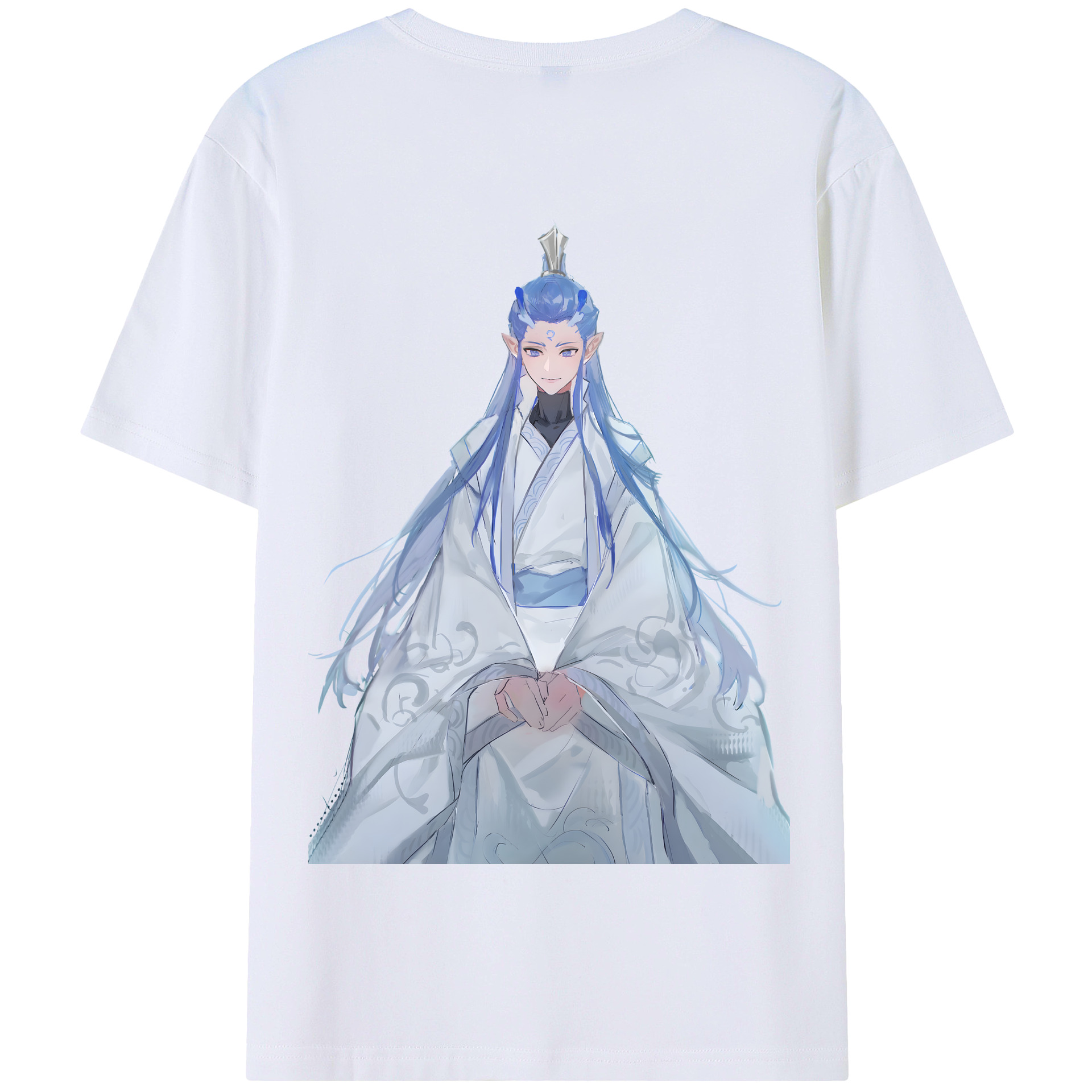 （画像用） Ne Zha 2 ナタ 魔童の大暴れ 綿100％半袖Tシャツ（背面プリント）