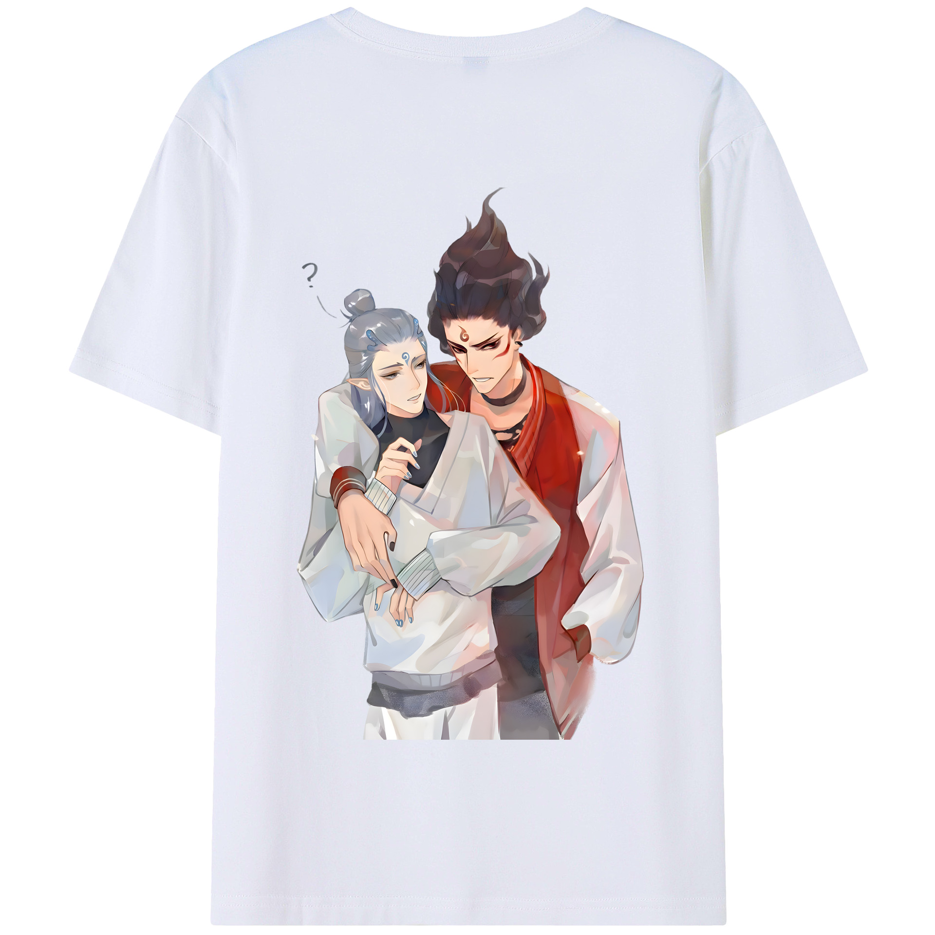 （画像用） Ne Zha 2 ナタ 魔童の大暴れ 綿100％半袖Tシャツ（背面プリント）