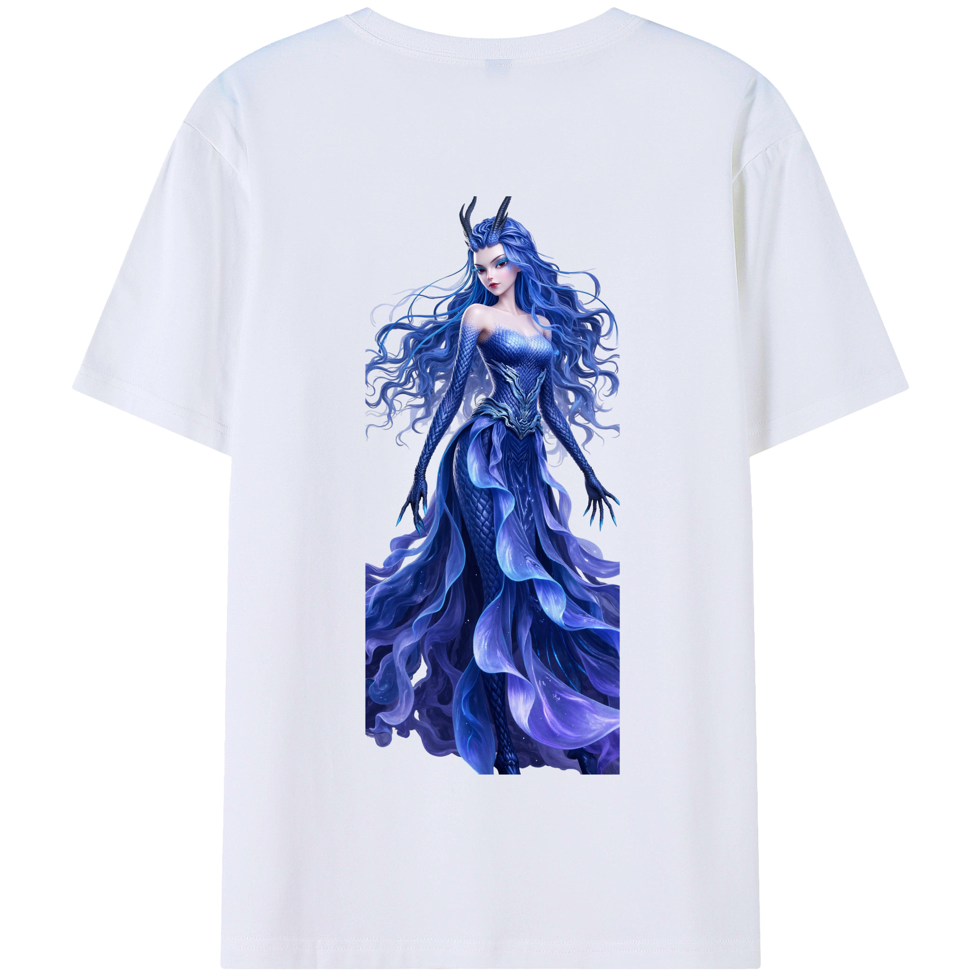 （画像用） Ne Zha 2 ナタ 魔童の大暴れ 綿100％半袖Tシャツ（背面プリント）