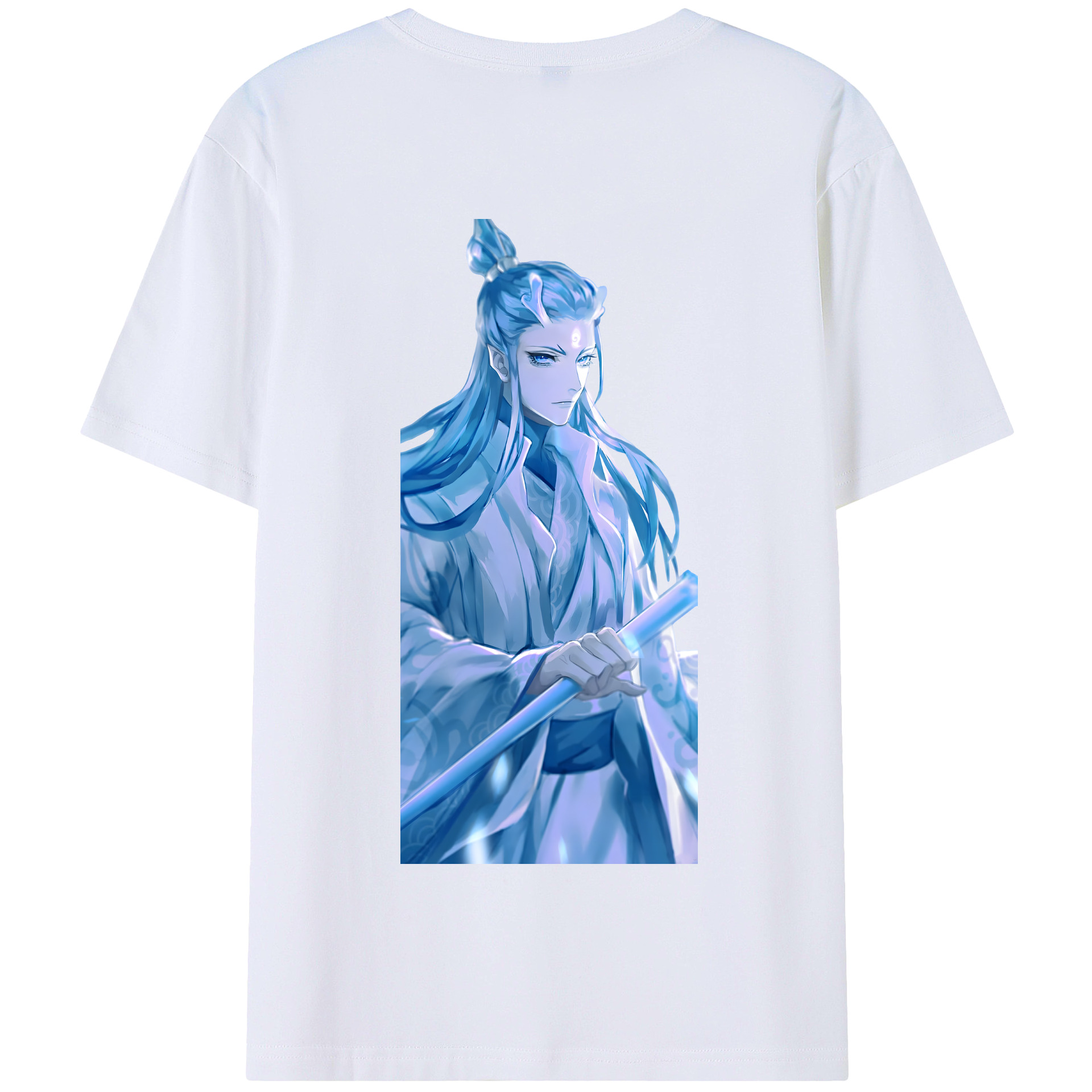 （画像用） Ne Zha 2 ナタ 魔童の大暴れ 綿100％半袖Tシャツ（背面プリント）
