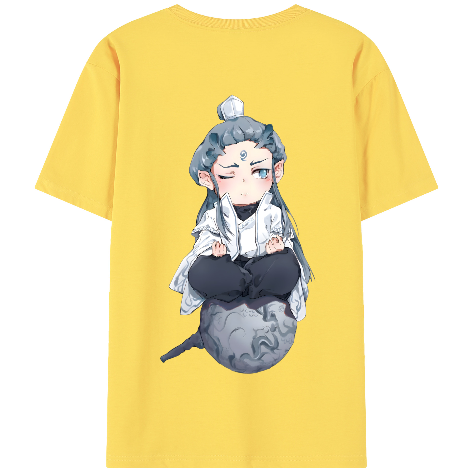 （画像用） Ne Zha 2 ナタ 魔童の大暴れ 綿100％半袖Tシャツ（背面プリント）