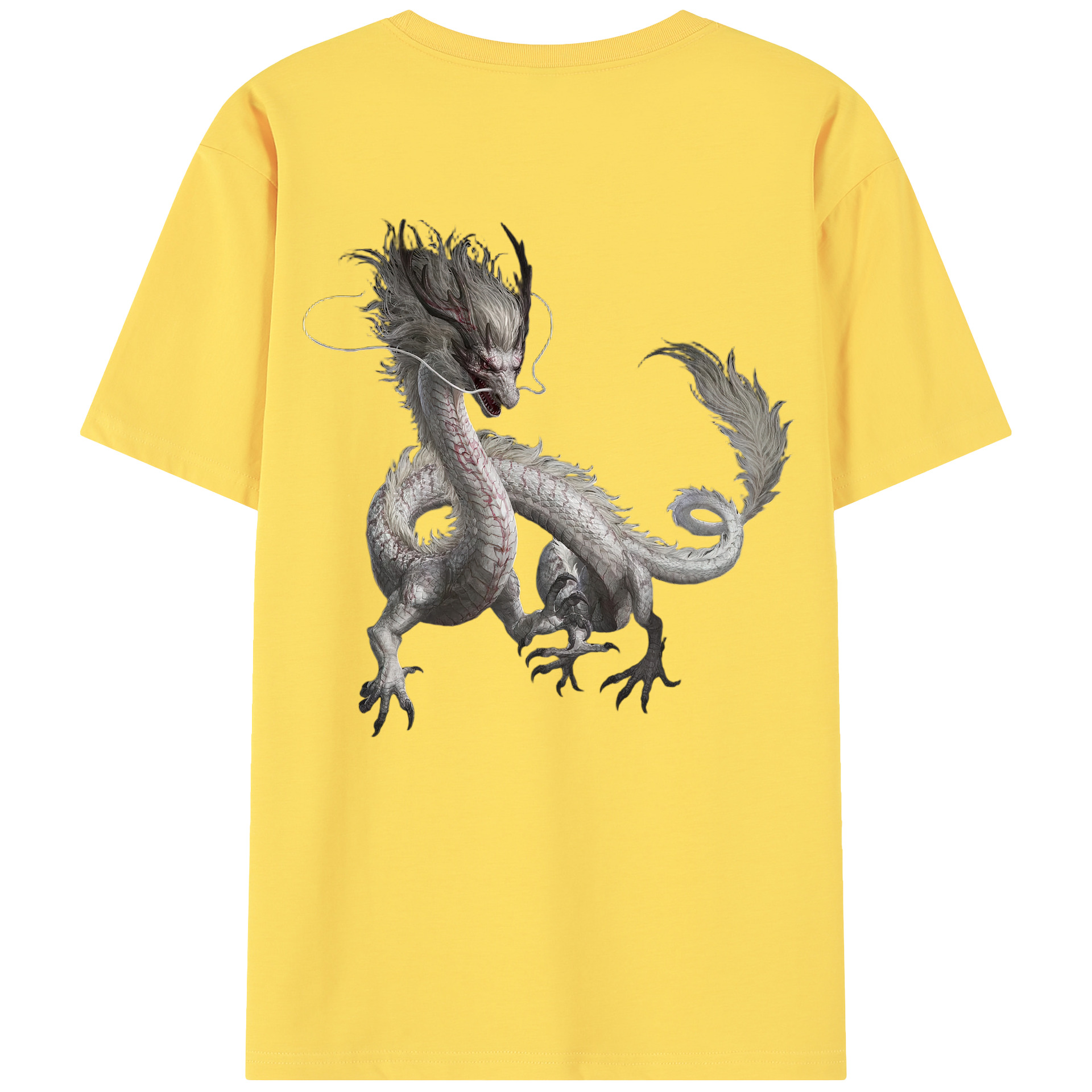 （画像用） Ne Zha 2 ナタ 魔童の大暴れ 綿100％半袖Tシャツ（背面プリント）