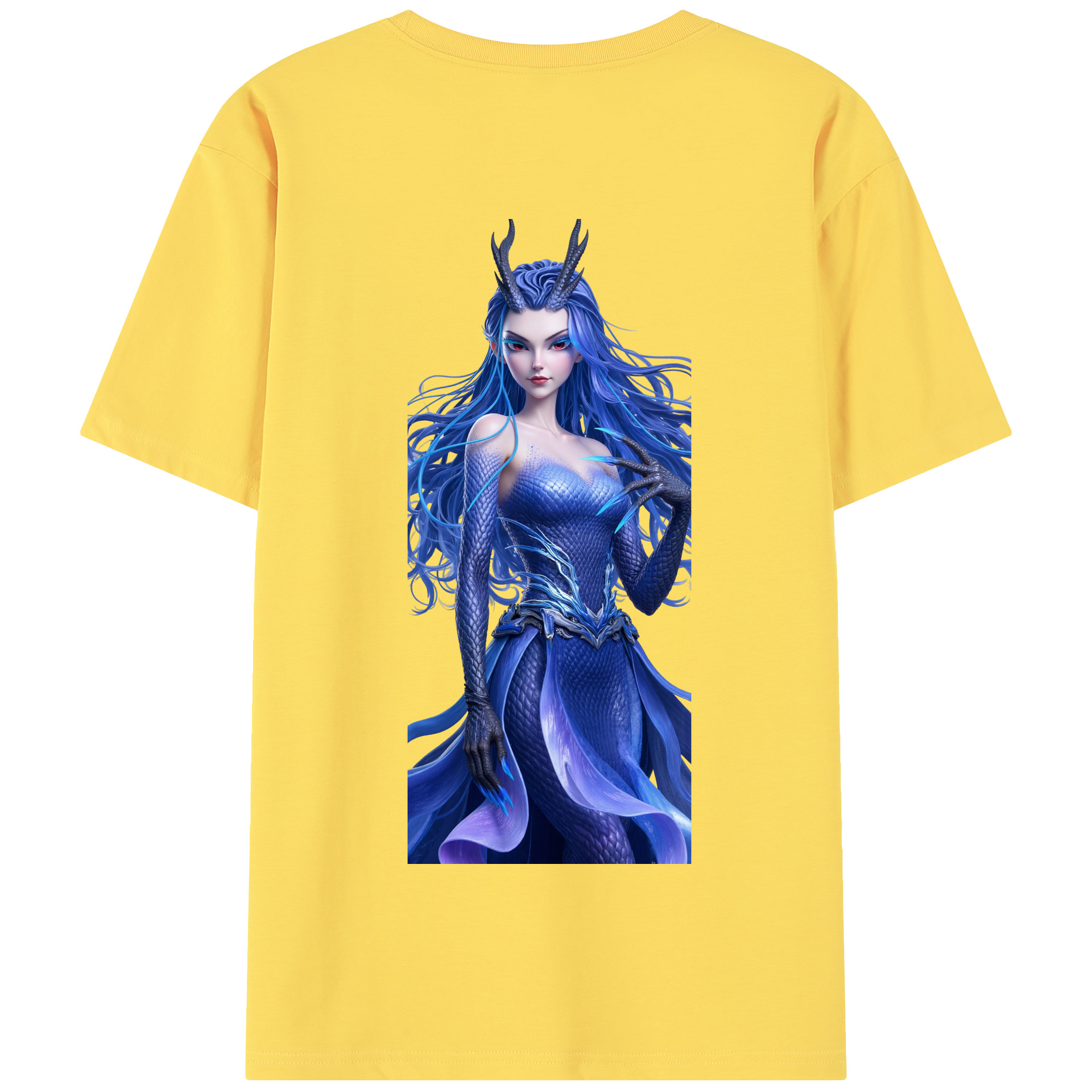（画像用） Ne Zha 2 ナタ 魔童の大暴れ 綿100％半袖Tシャツ（背面プリント）