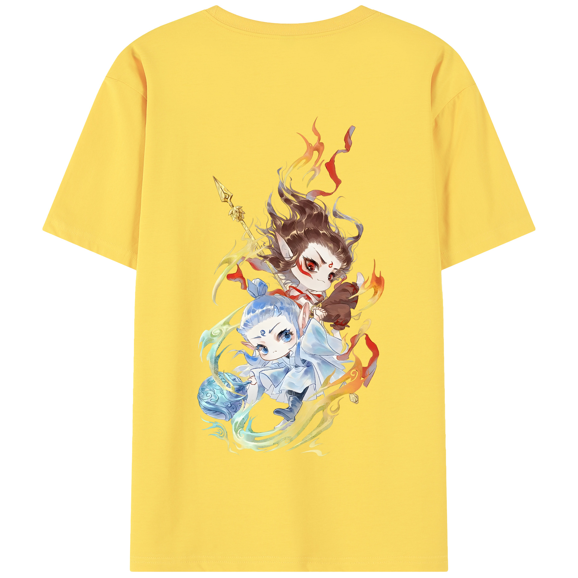 Ne Zha 2 ナタ 魔童の大暴れ 綿100％半袖Tシャツ（背面プリント）
