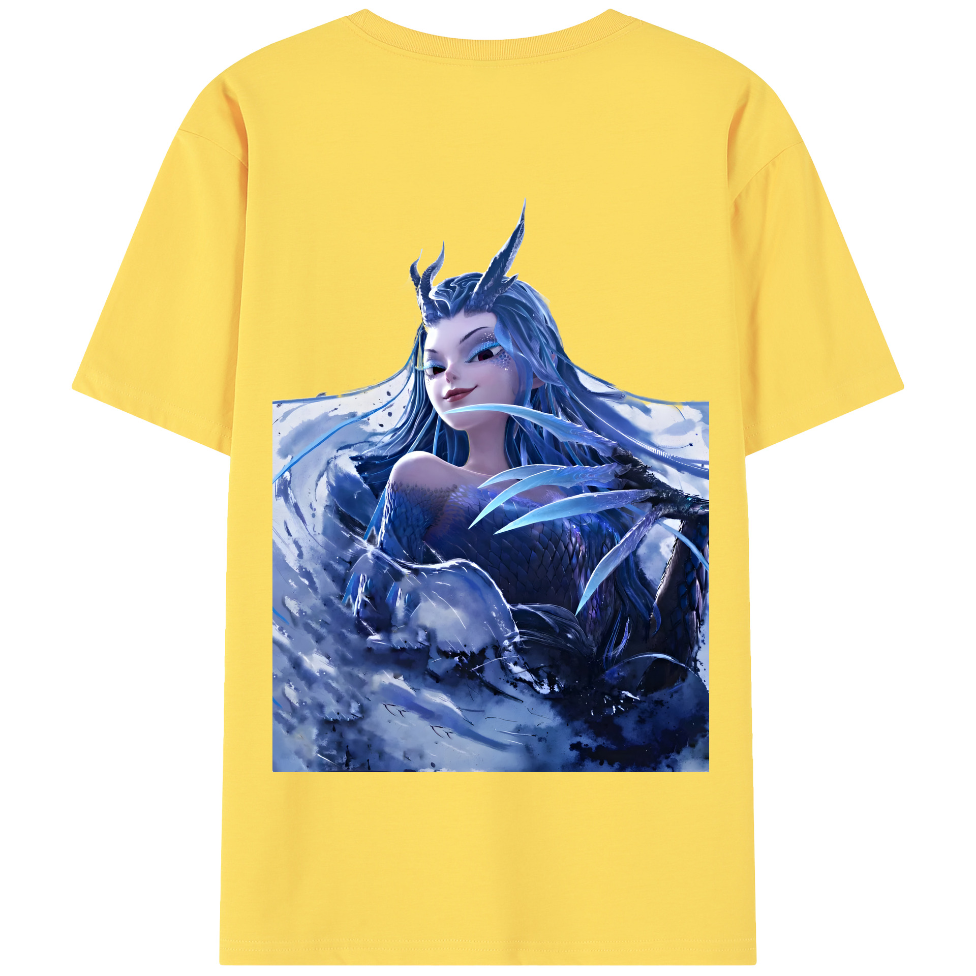 （画像用） Ne Zha 2 ナタ 魔童の大暴れ 綿100％半袖Tシャツ（背面プリント）