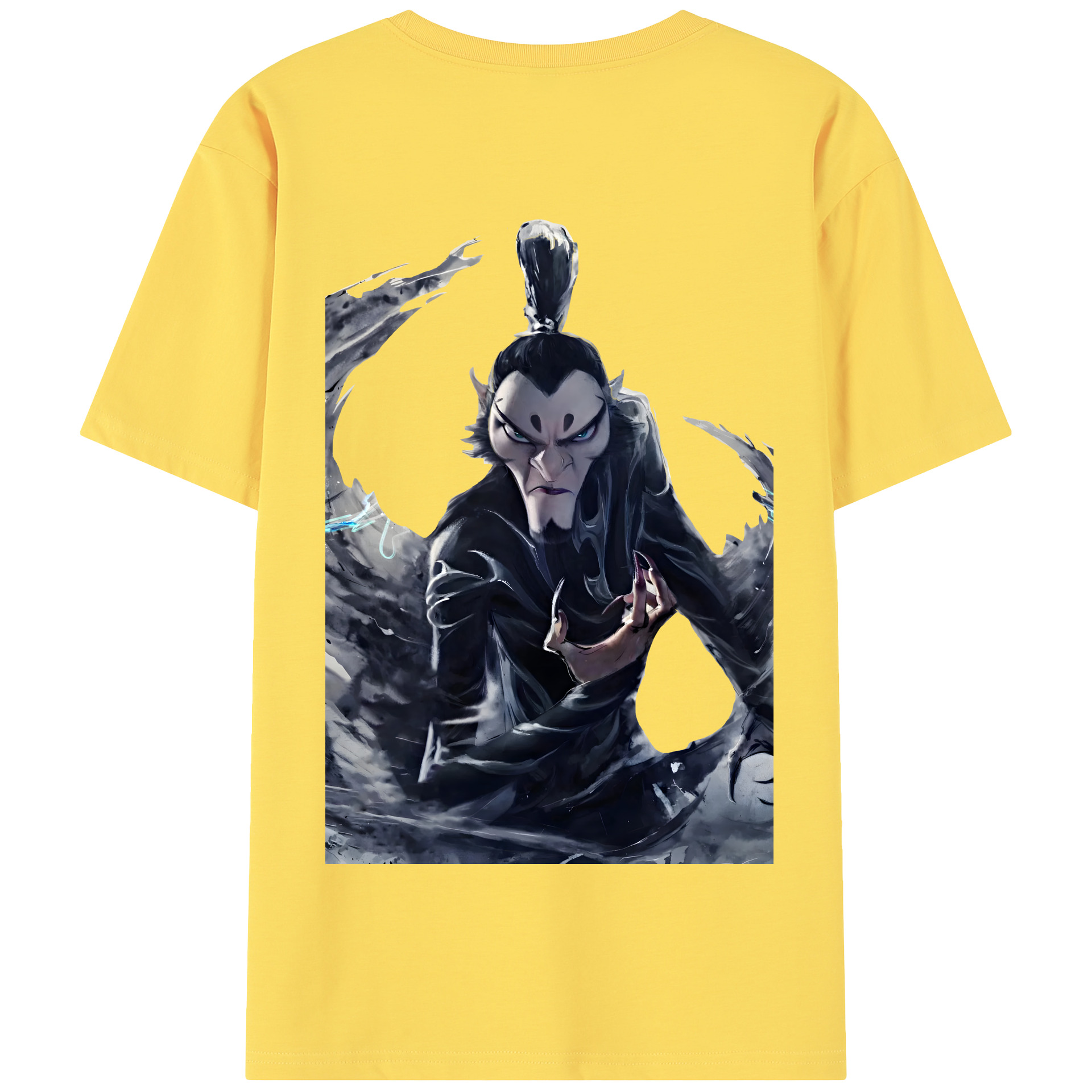 （画像用） Ne Zha 2 ナタ 魔童の大暴れ 綿100％半袖Tシャツ（背面プリント）