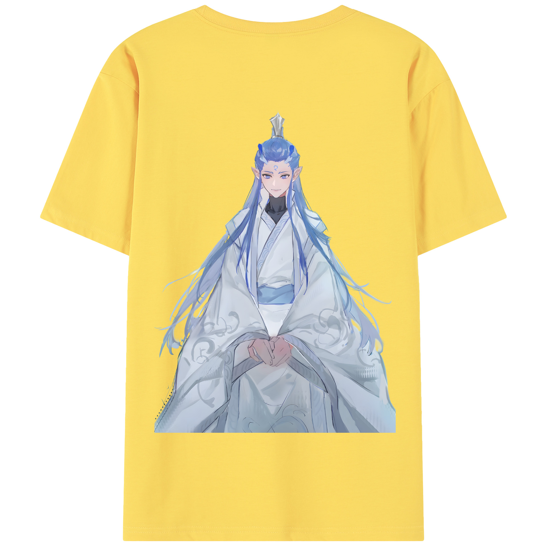 （画像用） Ne Zha 2 ナタ 魔童の大暴れ 綿100％半袖Tシャツ（背面プリント）