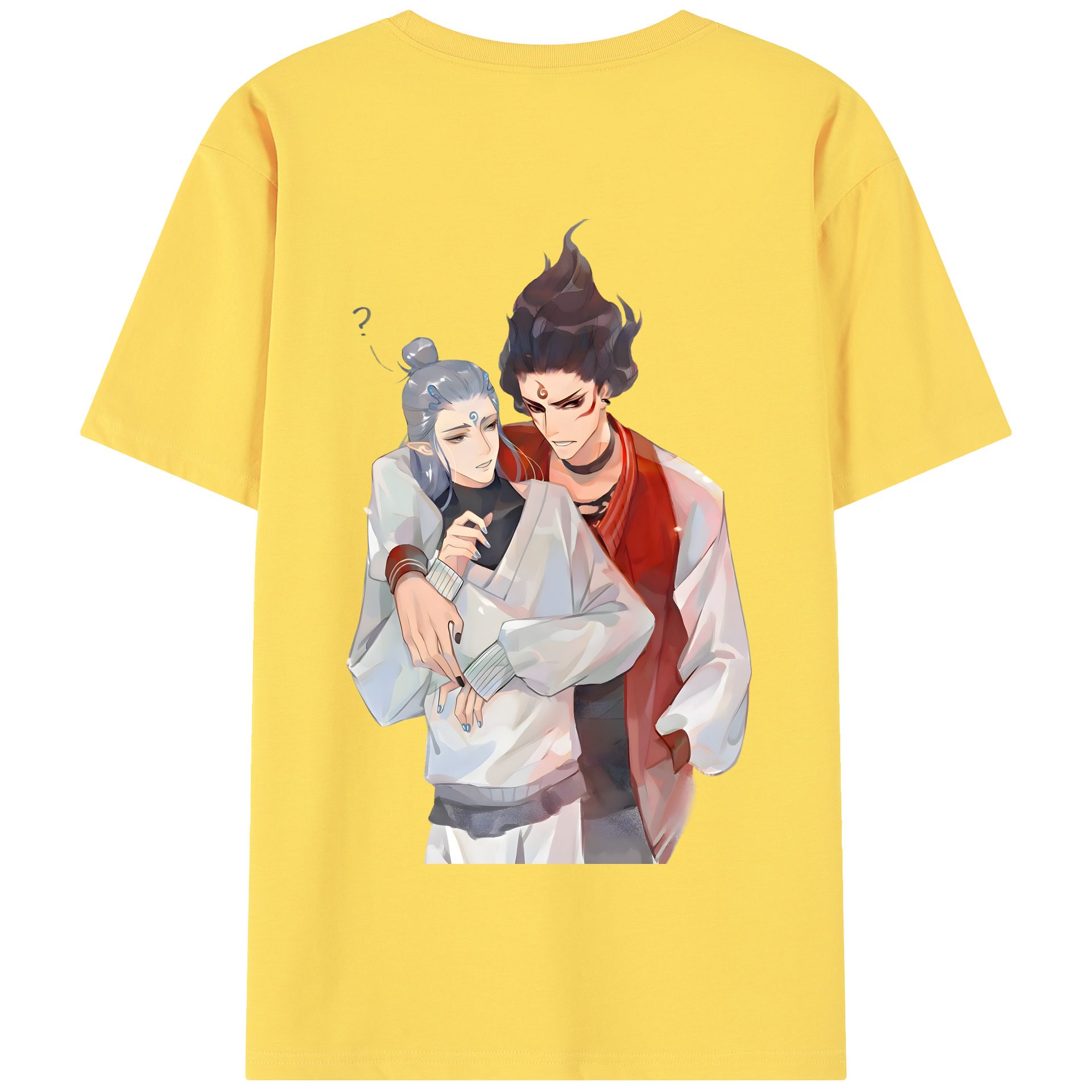 （画像用） Ne Zha 2 ナタ 魔童の大暴れ 綿100％半袖Tシャツ（背面プリント）