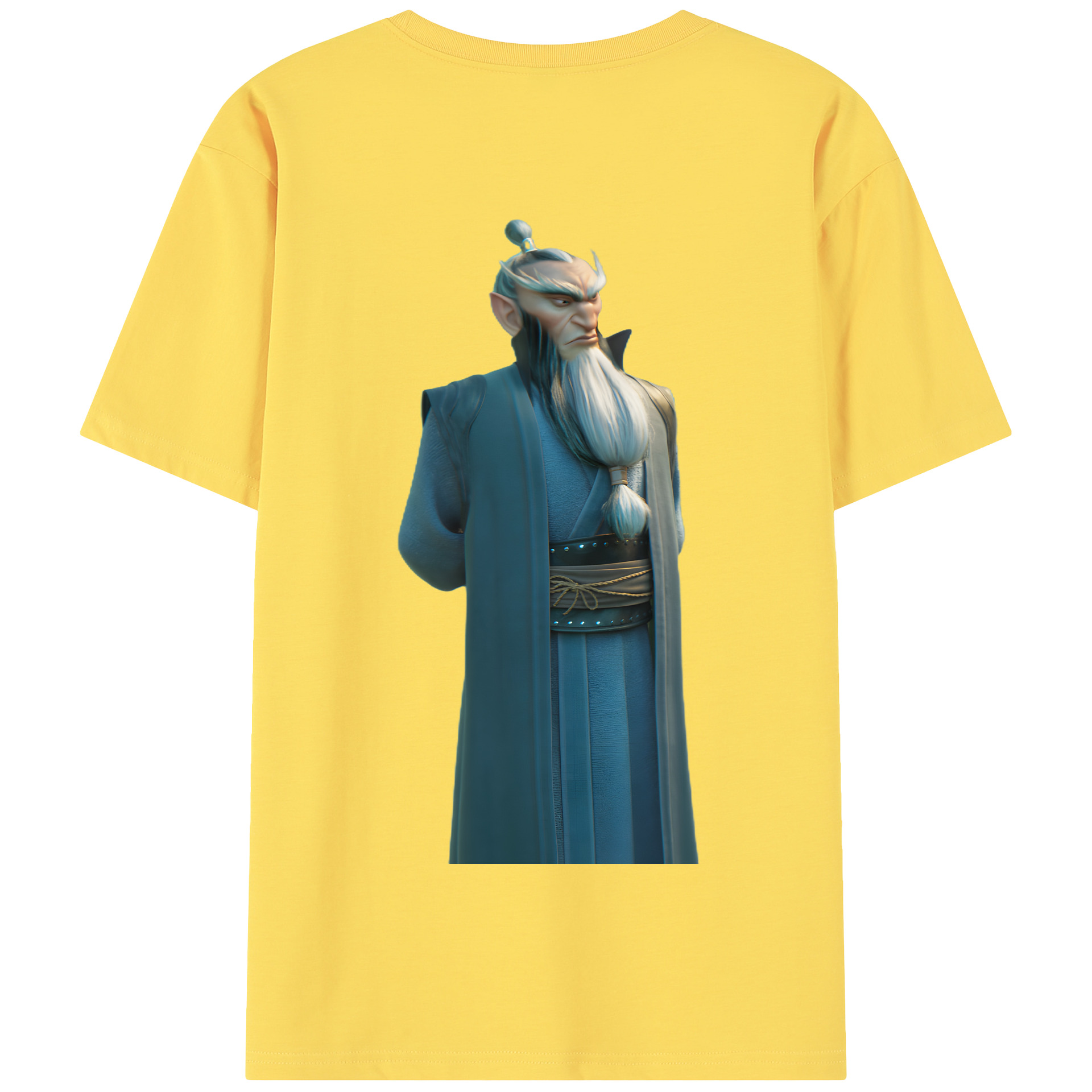 （画像用） Ne Zha 2 ナタ 魔童の大暴れ 綿100％半袖Tシャツ（背面プリント）