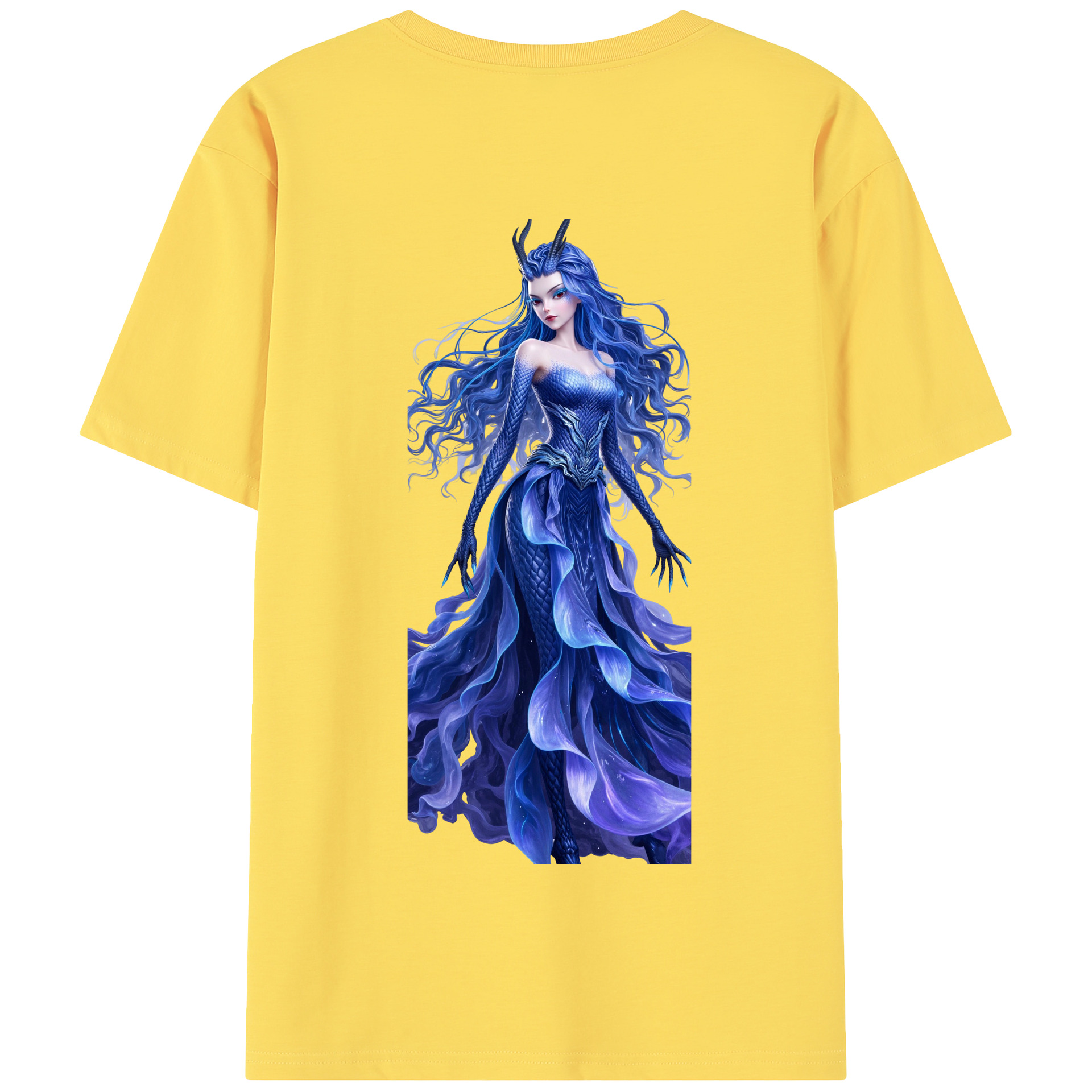 （画像用） Ne Zha 2 ナタ 魔童の大暴れ 綿100％半袖Tシャツ（背面プリント）