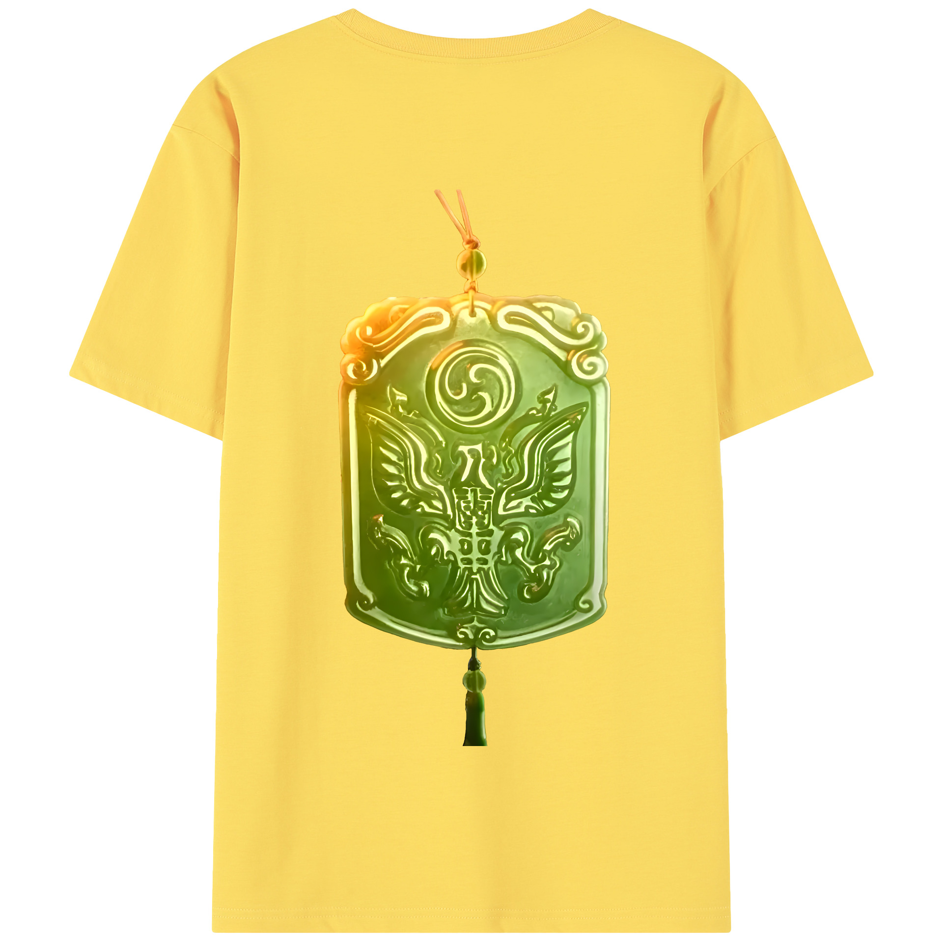 （画像用） Ne Zha 2 ナタ 魔童の大暴れ 綿100％半袖Tシャツ（背面プリント）