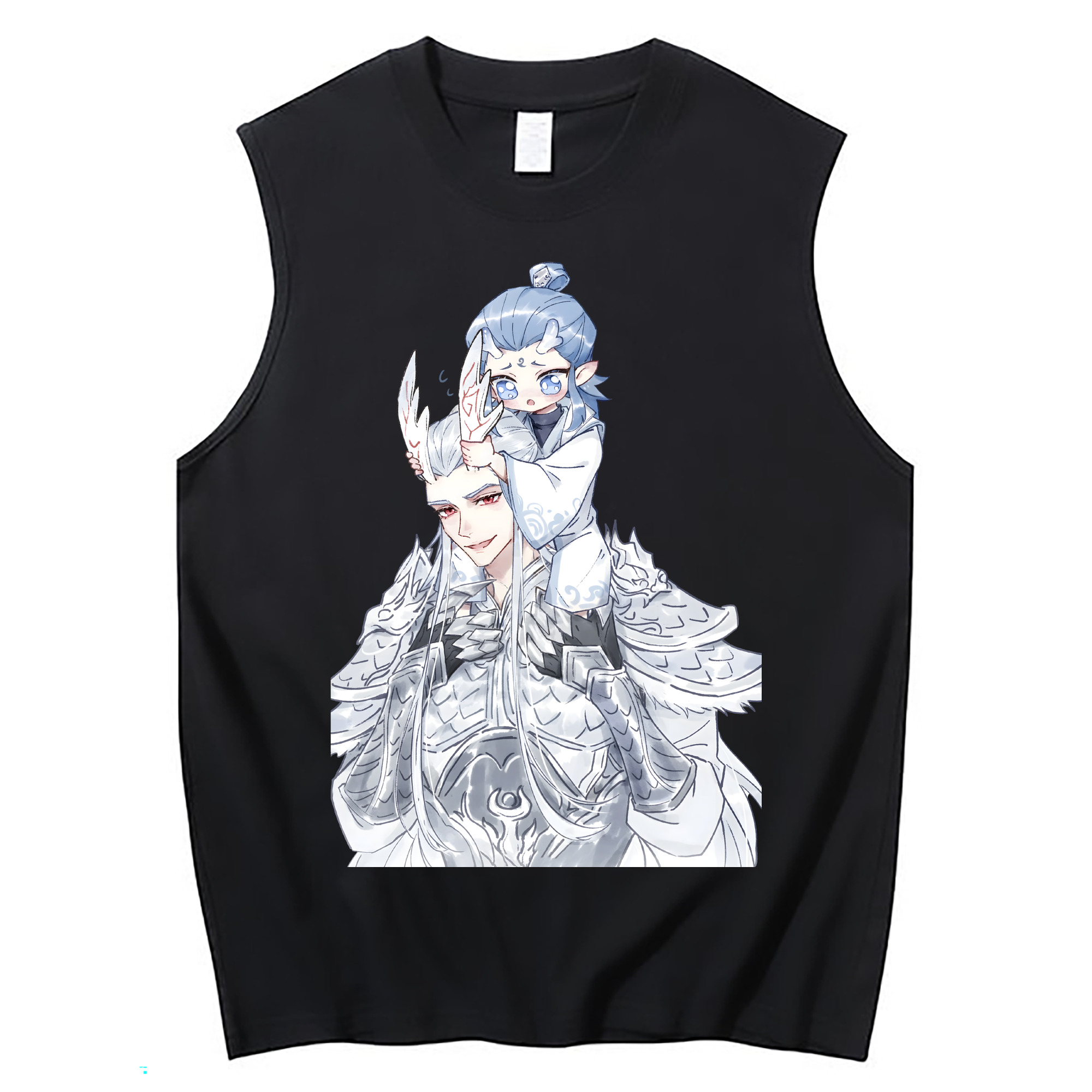 （画像用） Ne Zha 2 ナタ 魔童の大暴れ コットン100％タンクトップ（フロントプリント）