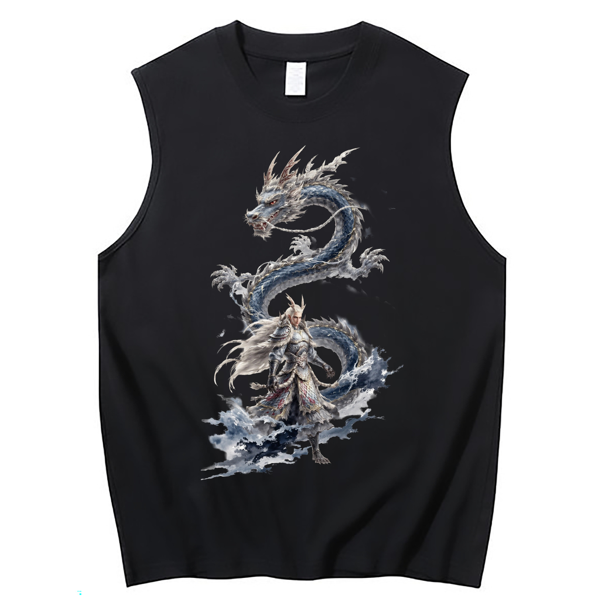 （画像用） Ne Zha 2 ナタ 魔童の大暴れ コットン100％タンクトップ（フロントプリント）