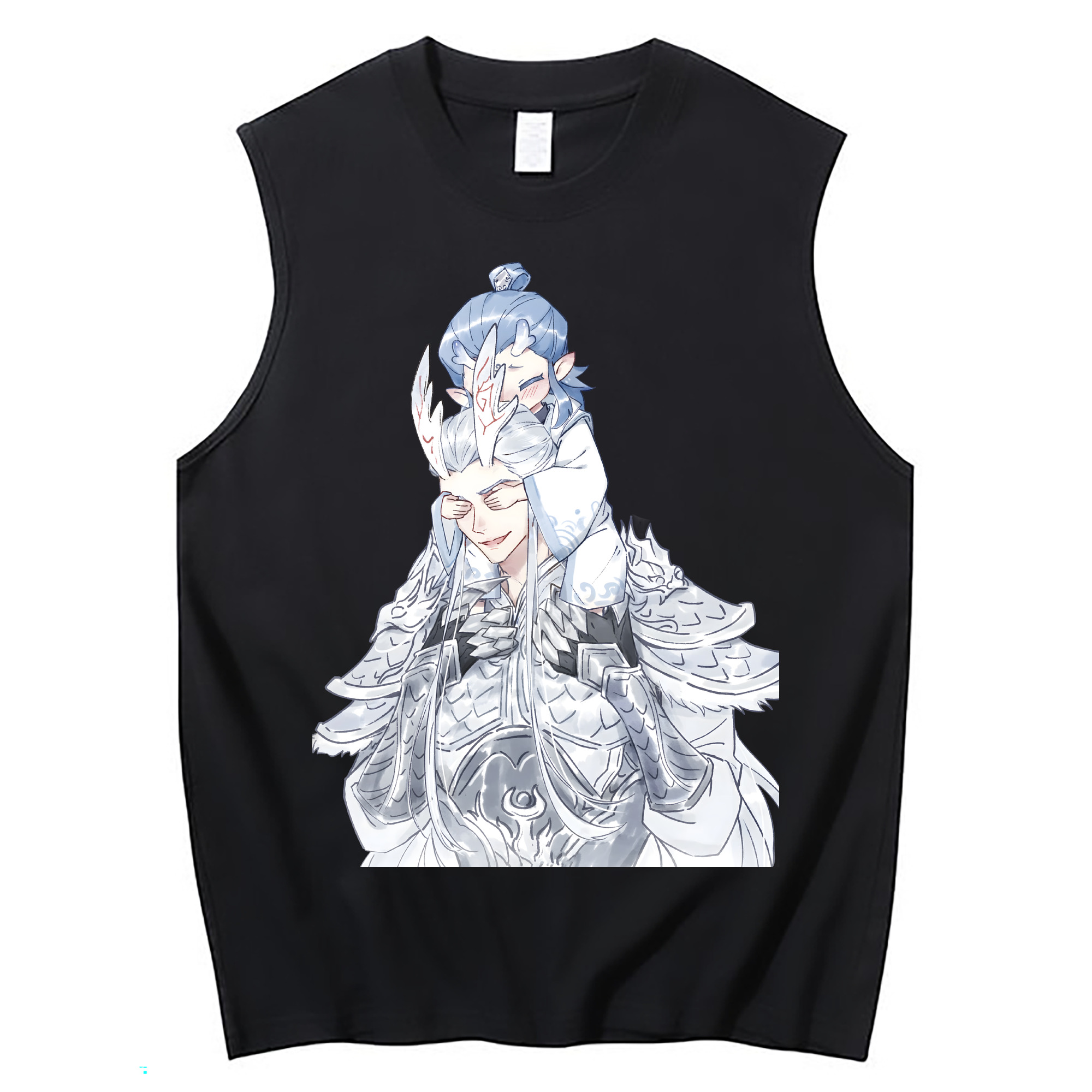 （画像用） Ne Zha 2 ナタ 魔童の大暴れ コットン100％タンクトップ（フロントプリント）