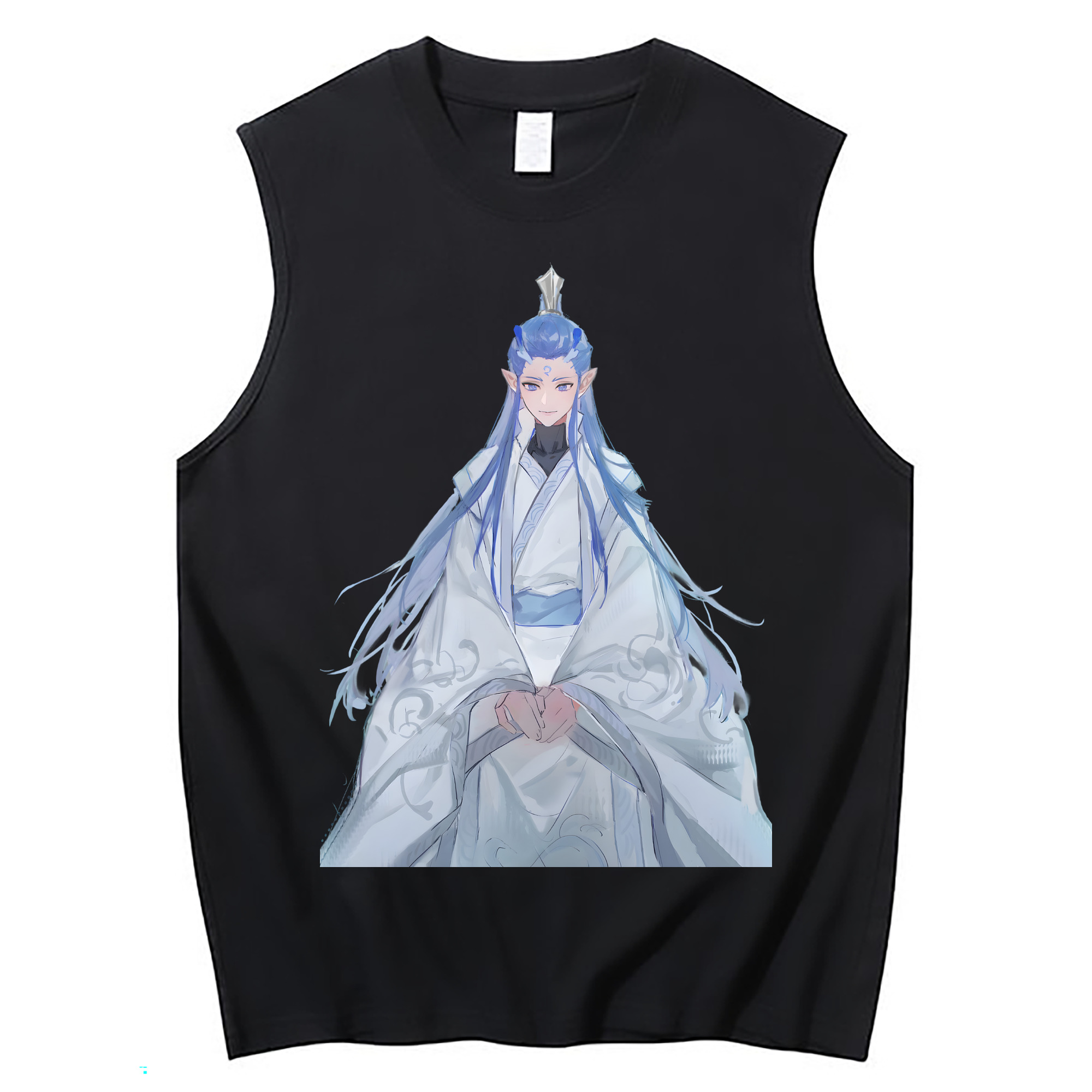 （画像用） Ne Zha 2 ナタ 魔童の大暴れ コットン100％タンクトップ（フロントプリント）