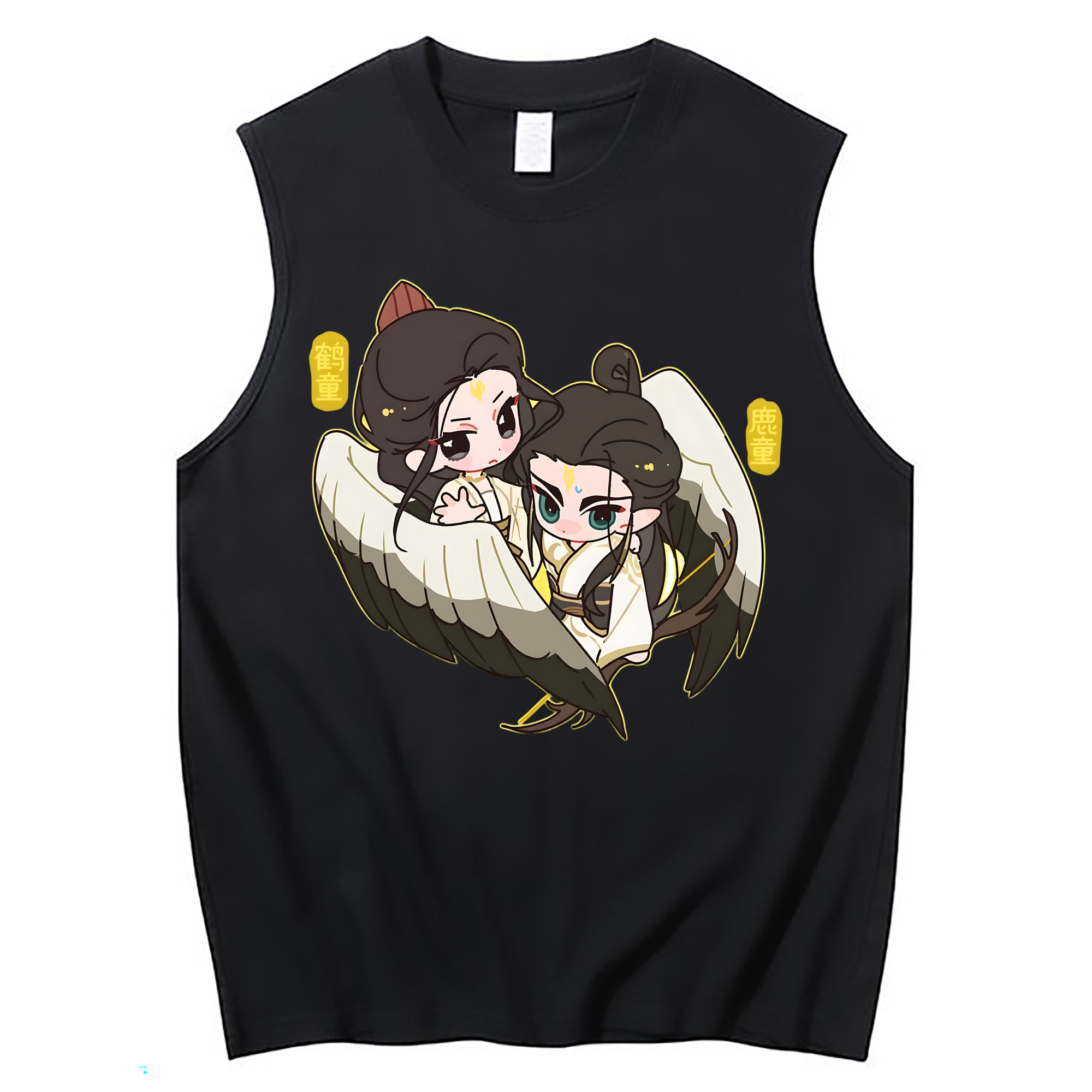 （画像用） Ne Zha 2 ナタ 魔童の大暴れ コットン100％タンクトップ（フロントプリント）