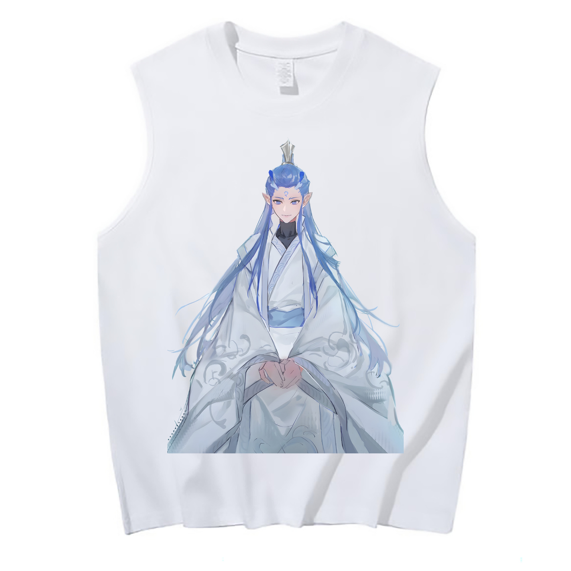 （画像用） Ne Zha 2 ナタ 魔童の大暴れ コットン100％タンクトップ（フロントプリント）