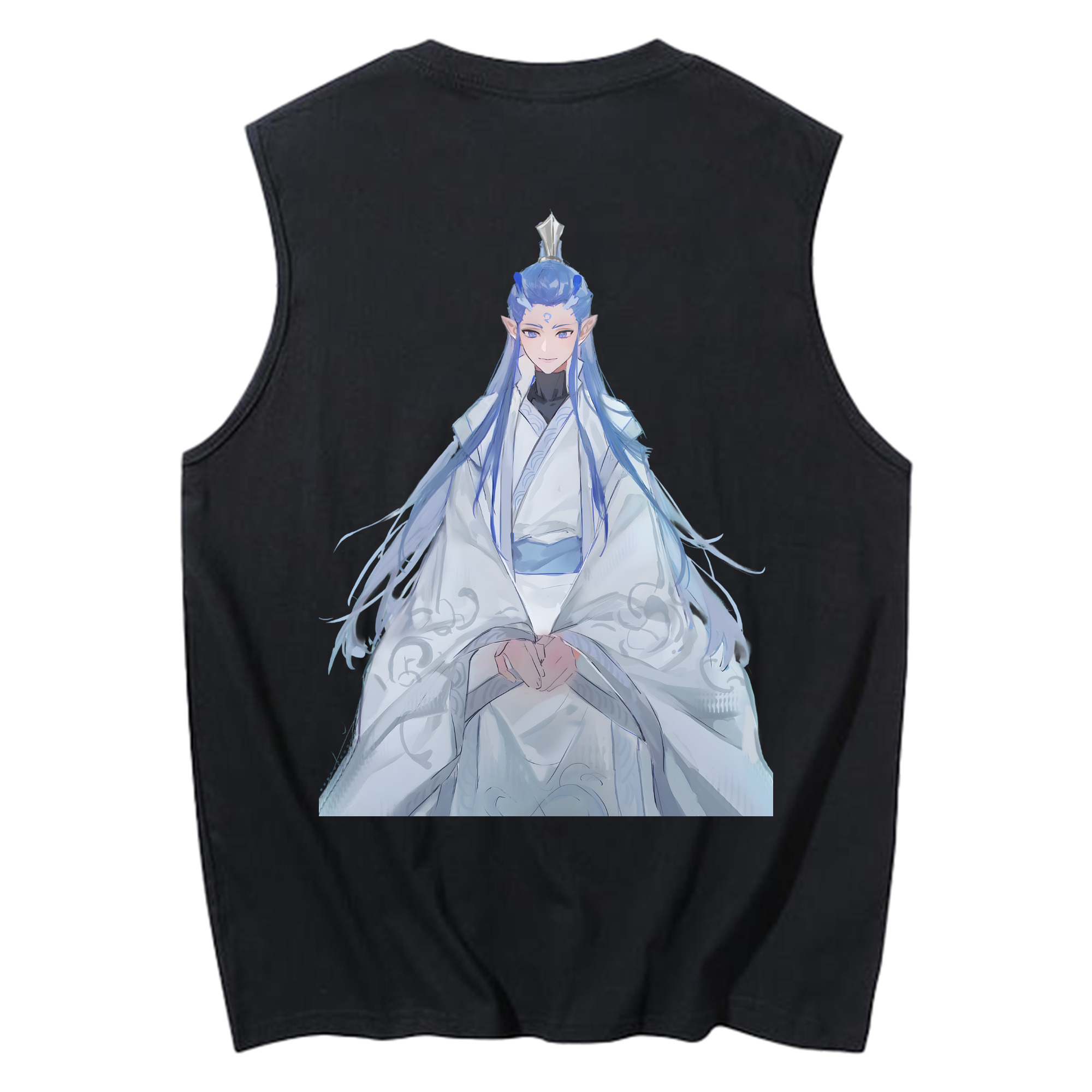 （画像用） Ne Zha 2 ナタ 魔童の大暴れ コットン100％タンクトップ（背面プリント）