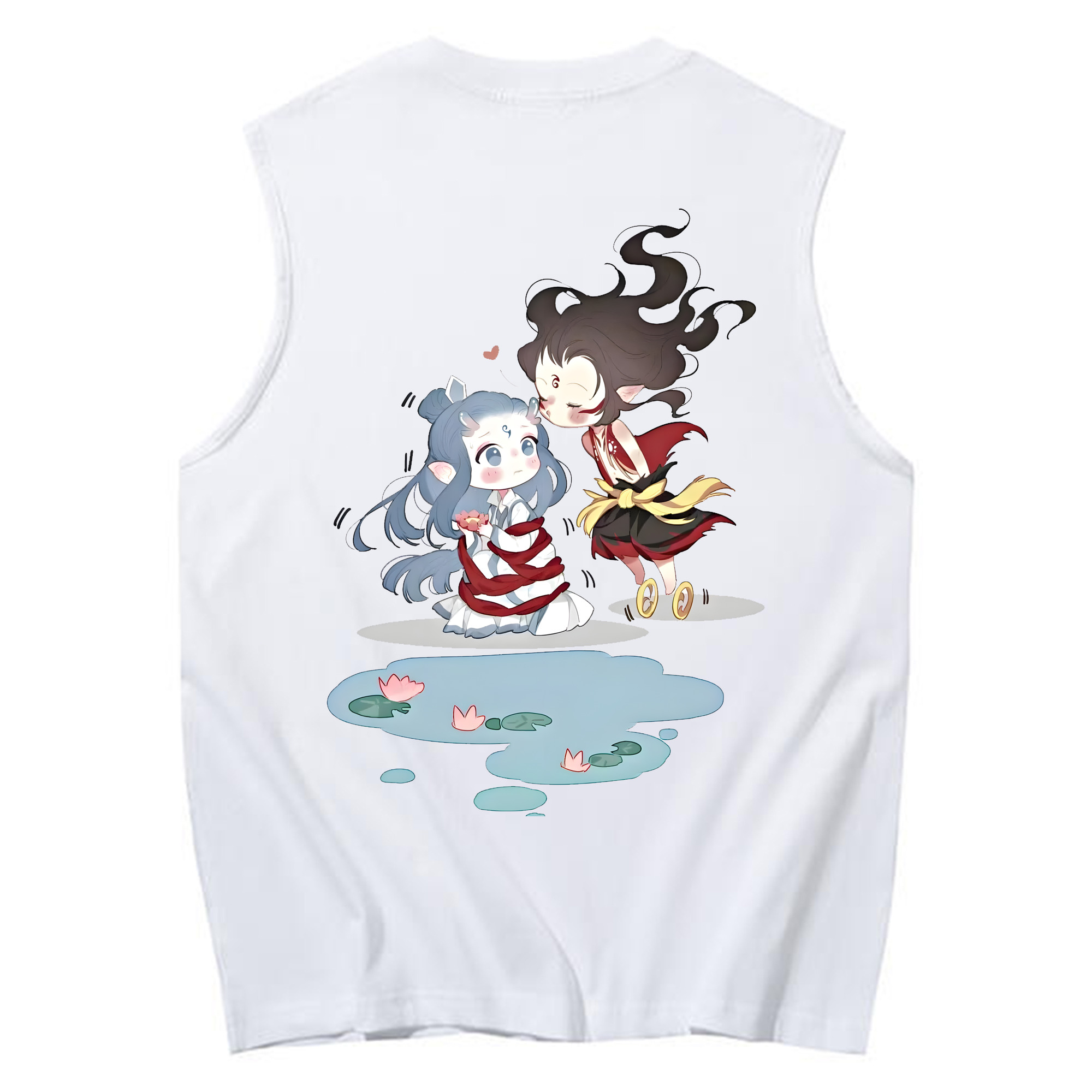（画像用） Ne Zha 2 ナタ 魔童の大暴れ コットン100％タンクトップ（背面プリント）