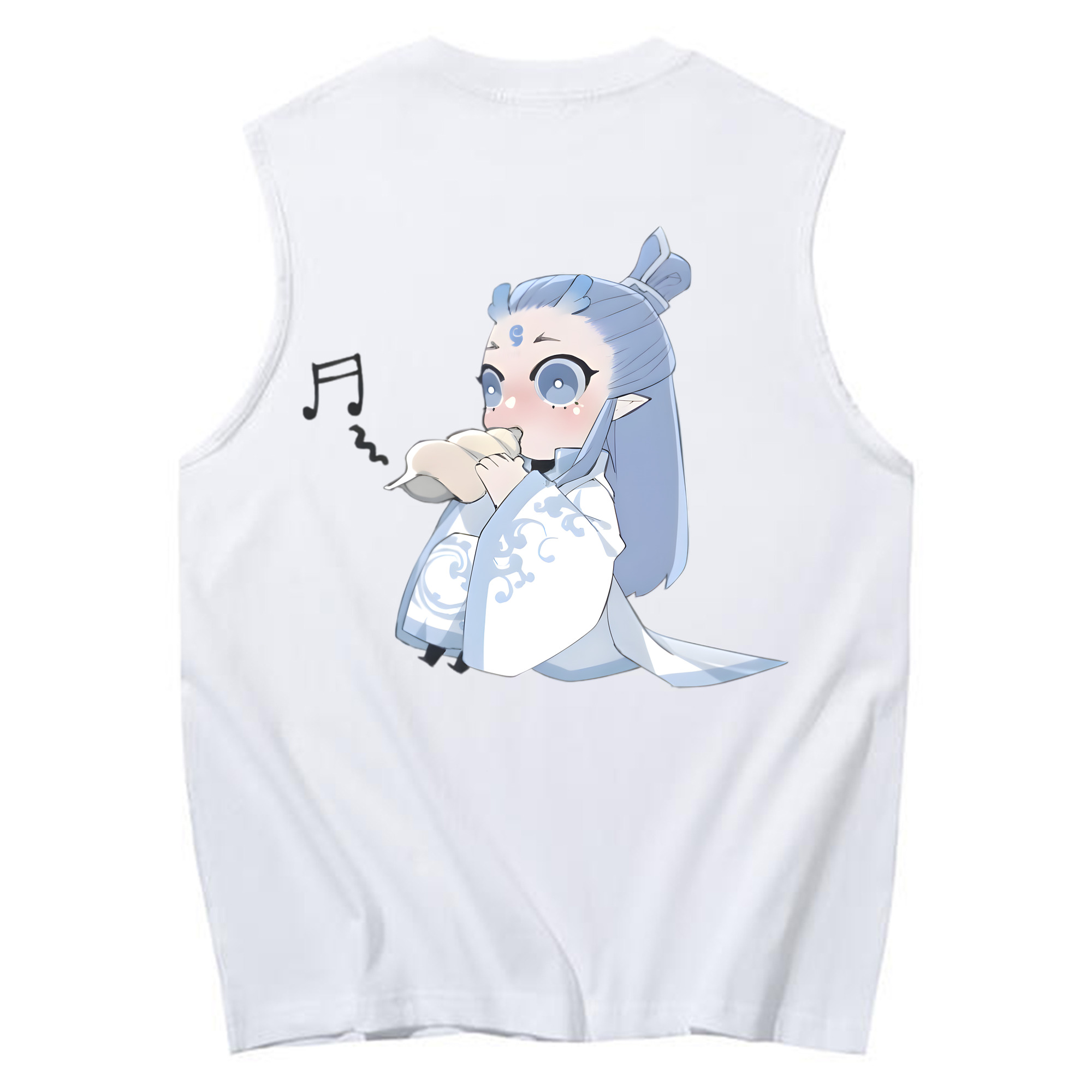 （画像用） Ne Zha 2 ナタ 魔童の大暴れ コットン100％タンクトップ（背面プリント）